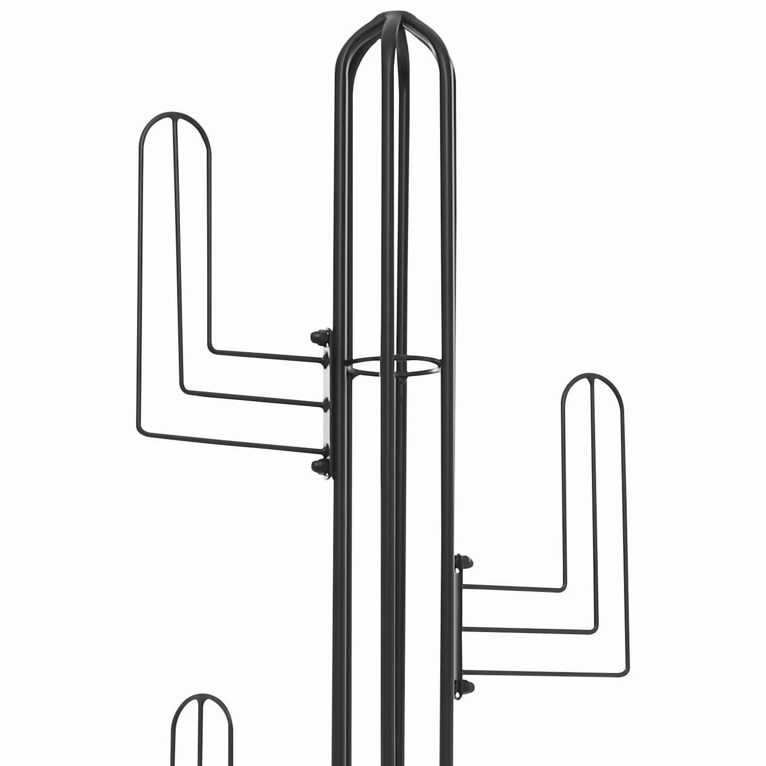Appendiabiti da terra Cactus, appendiabiti da terra con base rotonda stabile, 6 ganci, for soggiorno, camera da letto, ufficio(Groen)