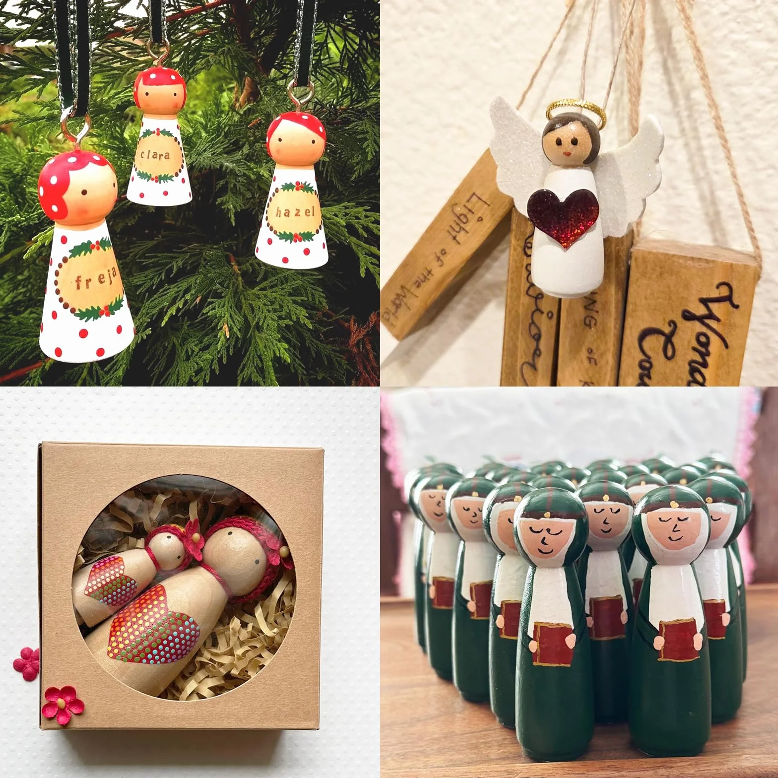 20 Pezzi Bambole Legno per Dipingere 53mm Non Rifinite Peg Doll Legnoso Piccole per Fai Da Te Creazioni Artistiche Famiglia Artigianato Decorazioni per Matrimoni (Femminile, Maschile Ogni 10)