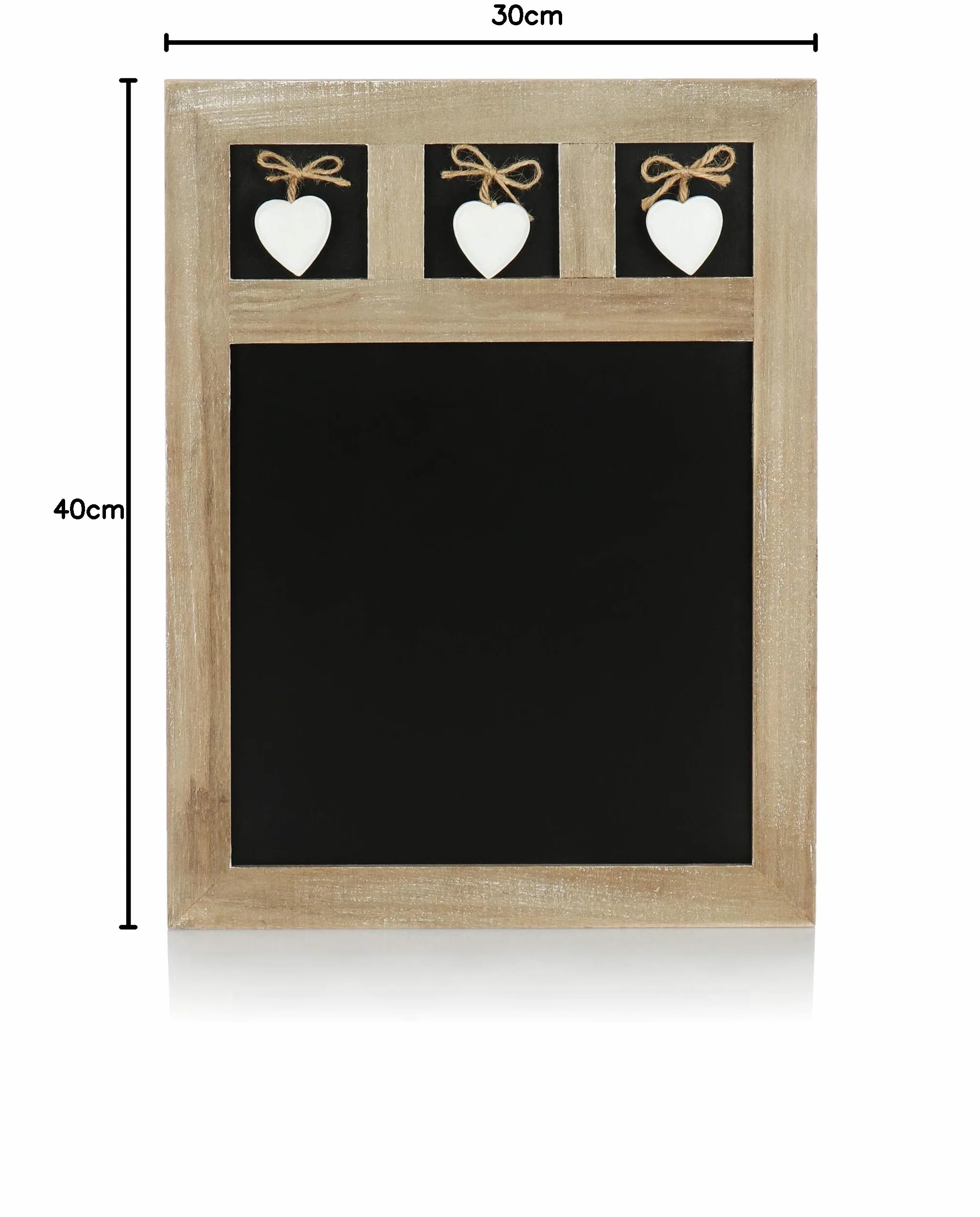 COM-FOUR® Lavagna per appendere - lavagna decorativa per scrivere - Lavagna per scrivere promemoria - 40 x 30 cm (01 pezzo - 40 x 30 cm)