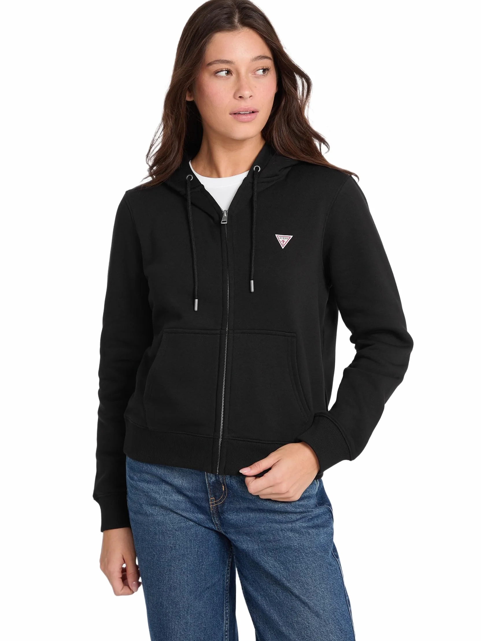 Guess Gj Zip Hood Reg Mini Tri Sweat Sweatshirt Donna (Pacco da 1)
