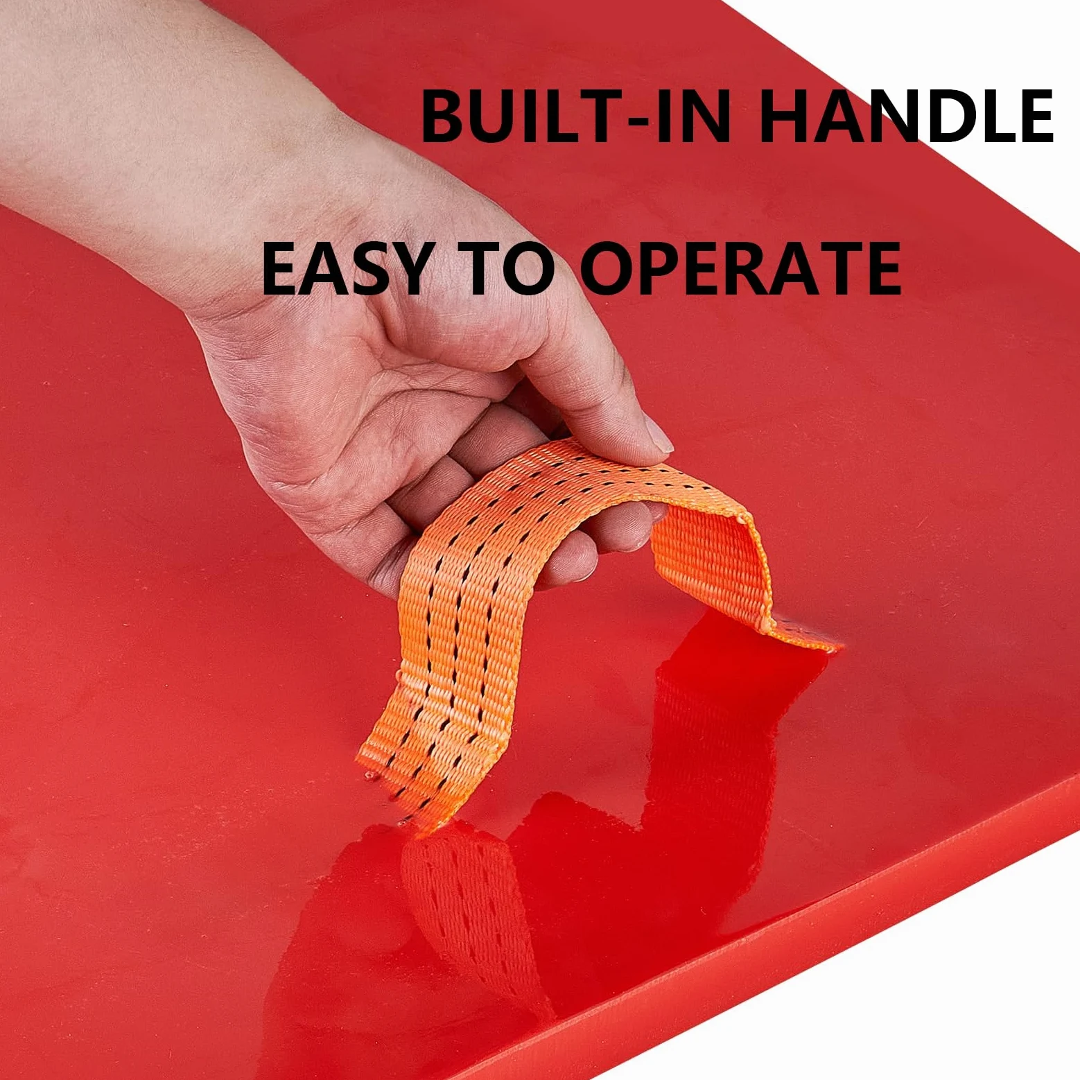 Tappetino per timbri in Cemento con Motivo in Ardesia da 36" X 36", tampone per timbri in Poliuretano di qualità Professionale, Grande Stampo per Pavimenti Senza Cuciture con Maniglie