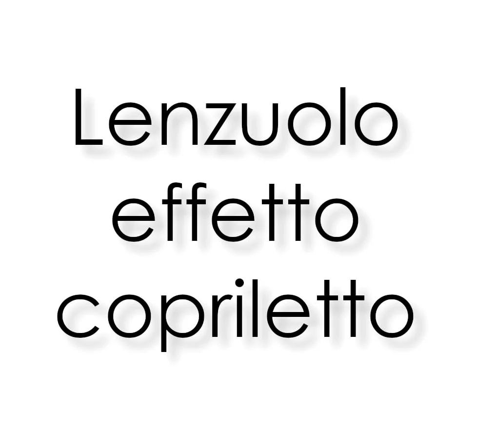 Completo lenzuolo copriletto matrimoniale in percalle di cotone di Mirabello (M32)