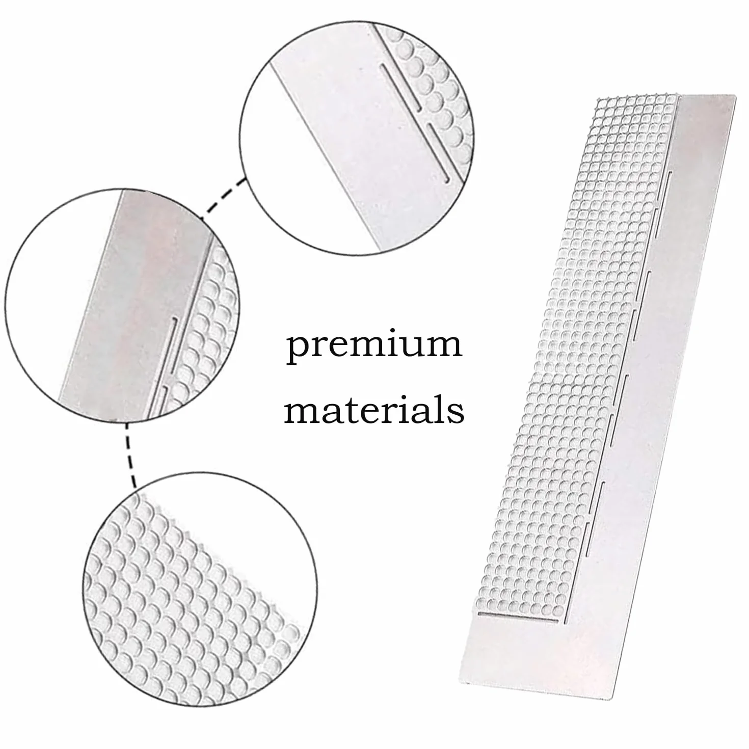Righello per Pittura Diamante in Acciaio Inossidabile, Strumento Fai da Te per Diamanti Rotondi e Mezzi (Argento)