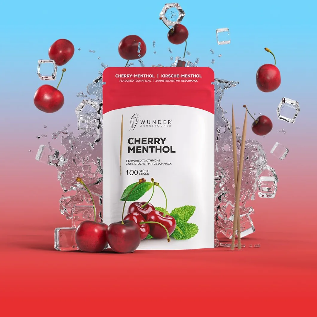 Wunder Stuzzicadenti Aromatizzati Mentolo 100 Pezzi Refill - Igiene Dentale