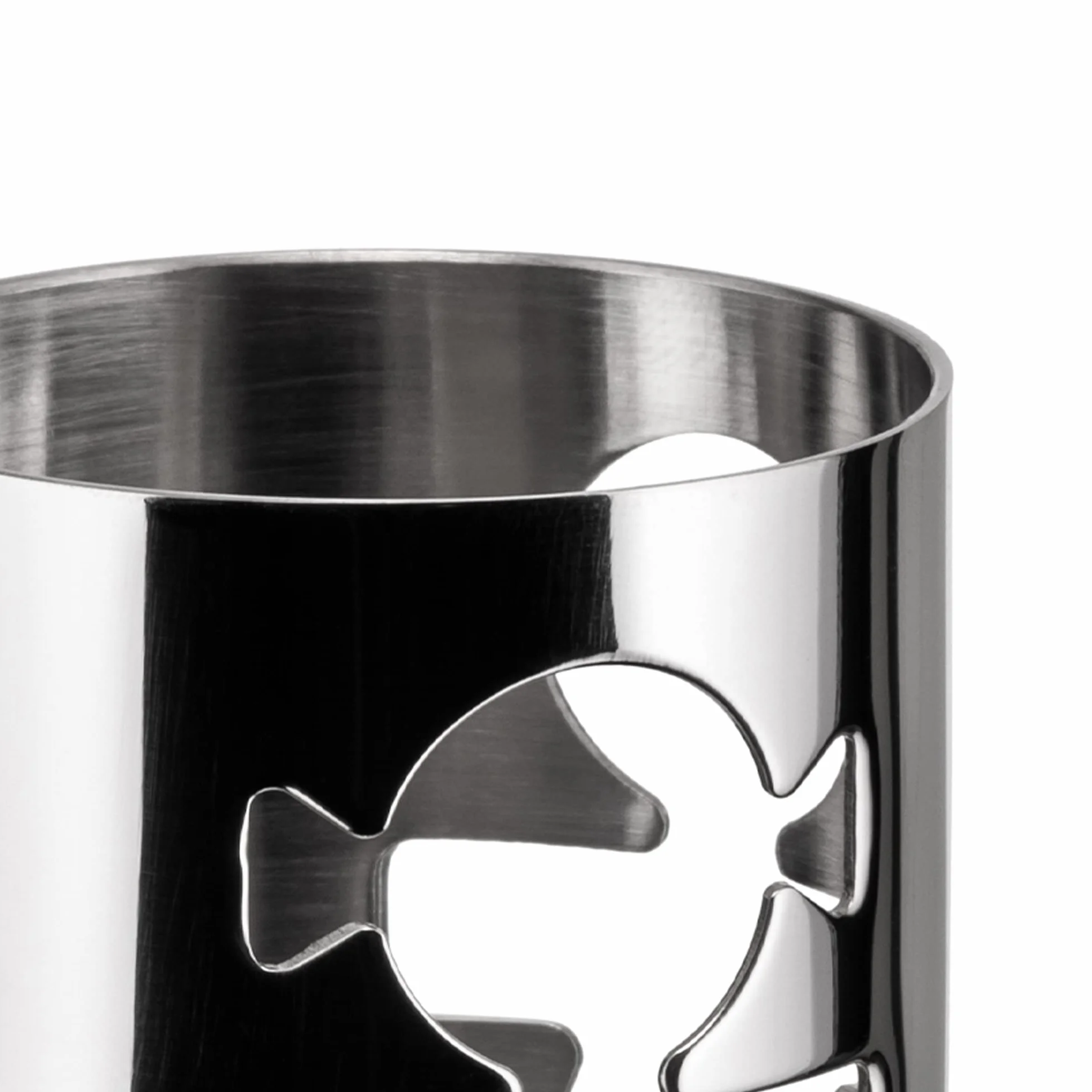Alessi Girotondo Portatovaglioli Donna Traforato in Acciaio Inossidabile Lucidato A Specchio, 5.1 x 5.1 x 7.6 cm