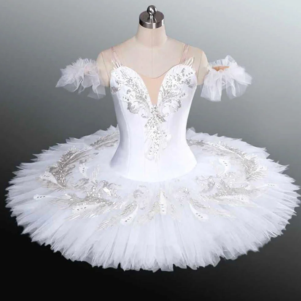 Abito tutù Balletto Bianco Completo Ballo Lago dei Cigni Donna Adulto