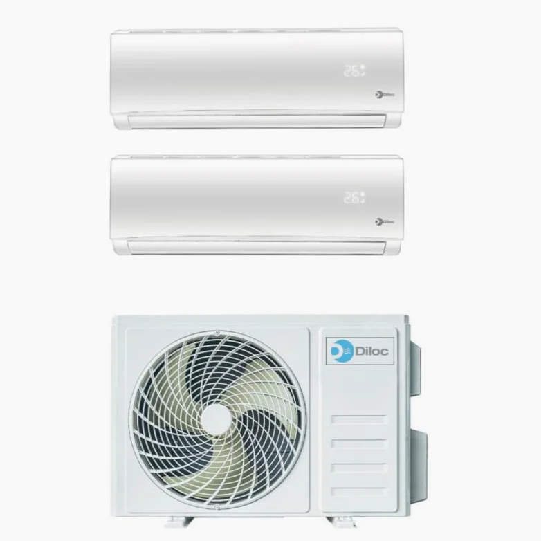 Climatizzatore Condizionatore Inverter Diloc Over dual split 9+12 9000+12000 Btu D.Over218 R 32 A+++ Wi-fi Optional