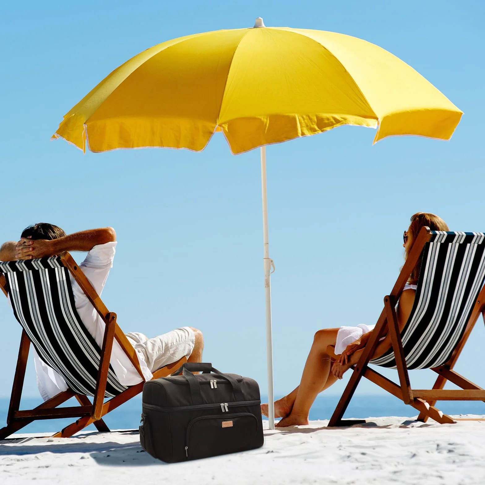 Lifewit Borsa Frigo, Borse Termica Morbida, Grande Borsetta Termiche Porta Pranzo, Cooler Bag con Doppio Scomparto per Mare, Spiaggia, Viaggio, Campeggio
