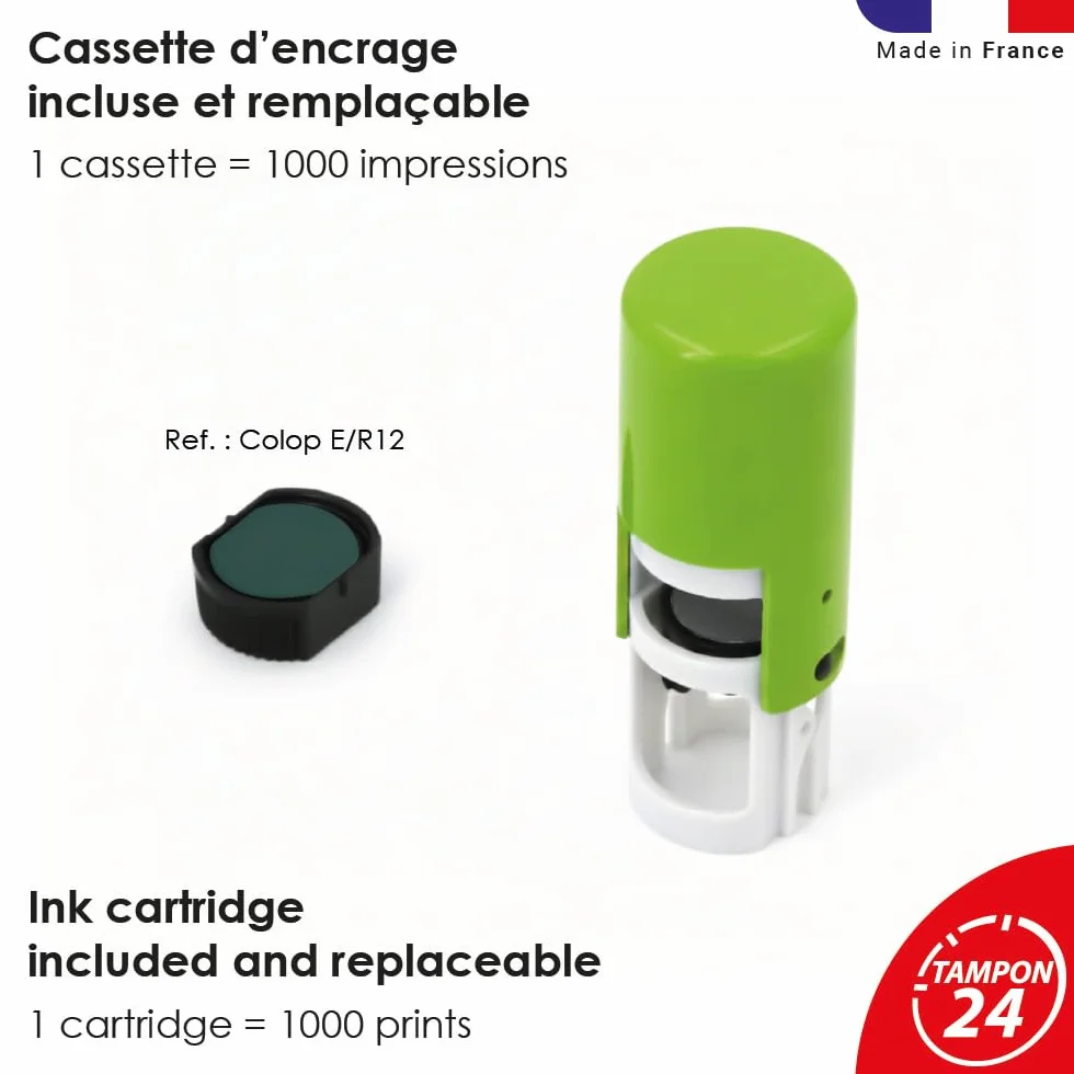 Timbro foglia albero | 11mm | Natura | Timbro inchiostrante vegetale | Albero leaf stamp ink