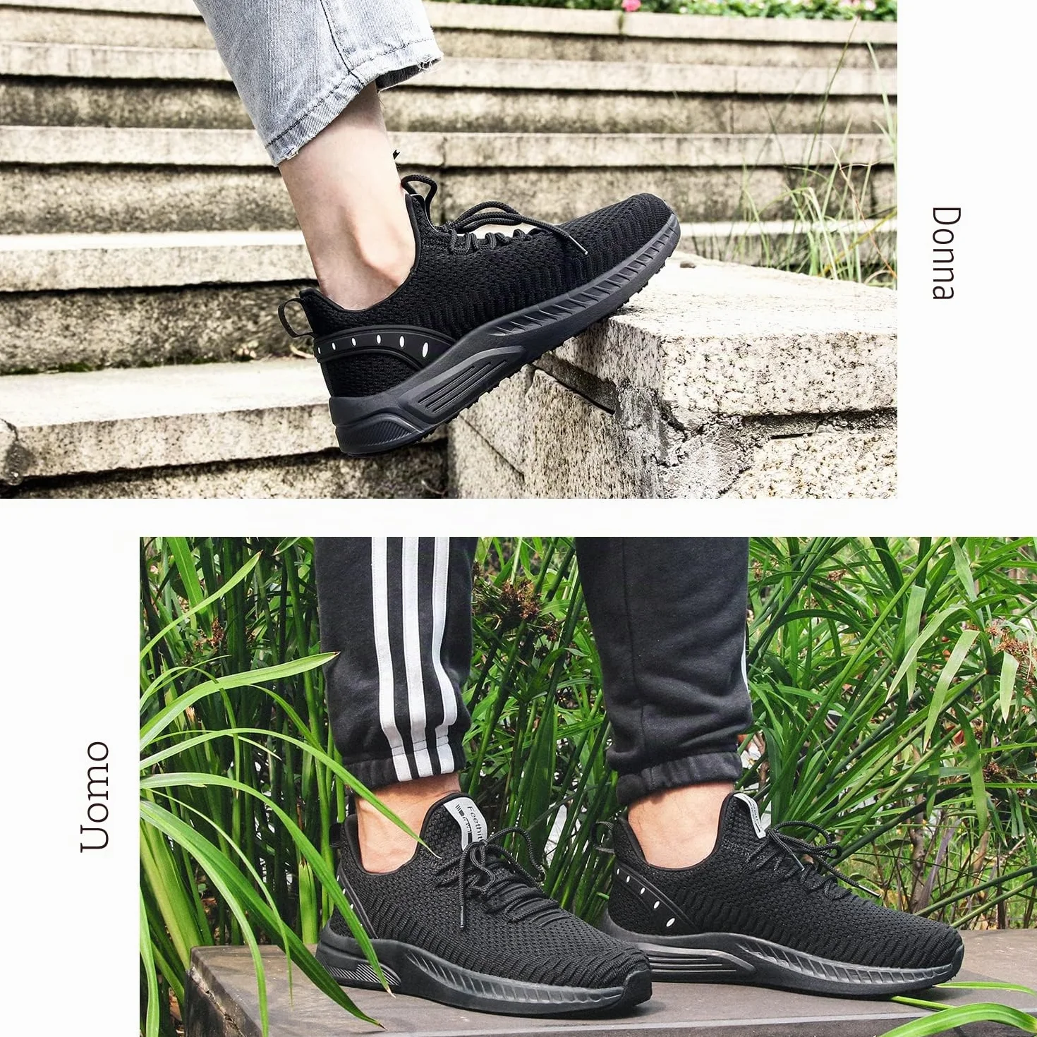 Feethit Sneakers Uomo Running Corsa Respirabile Mesh Palestra Leggere