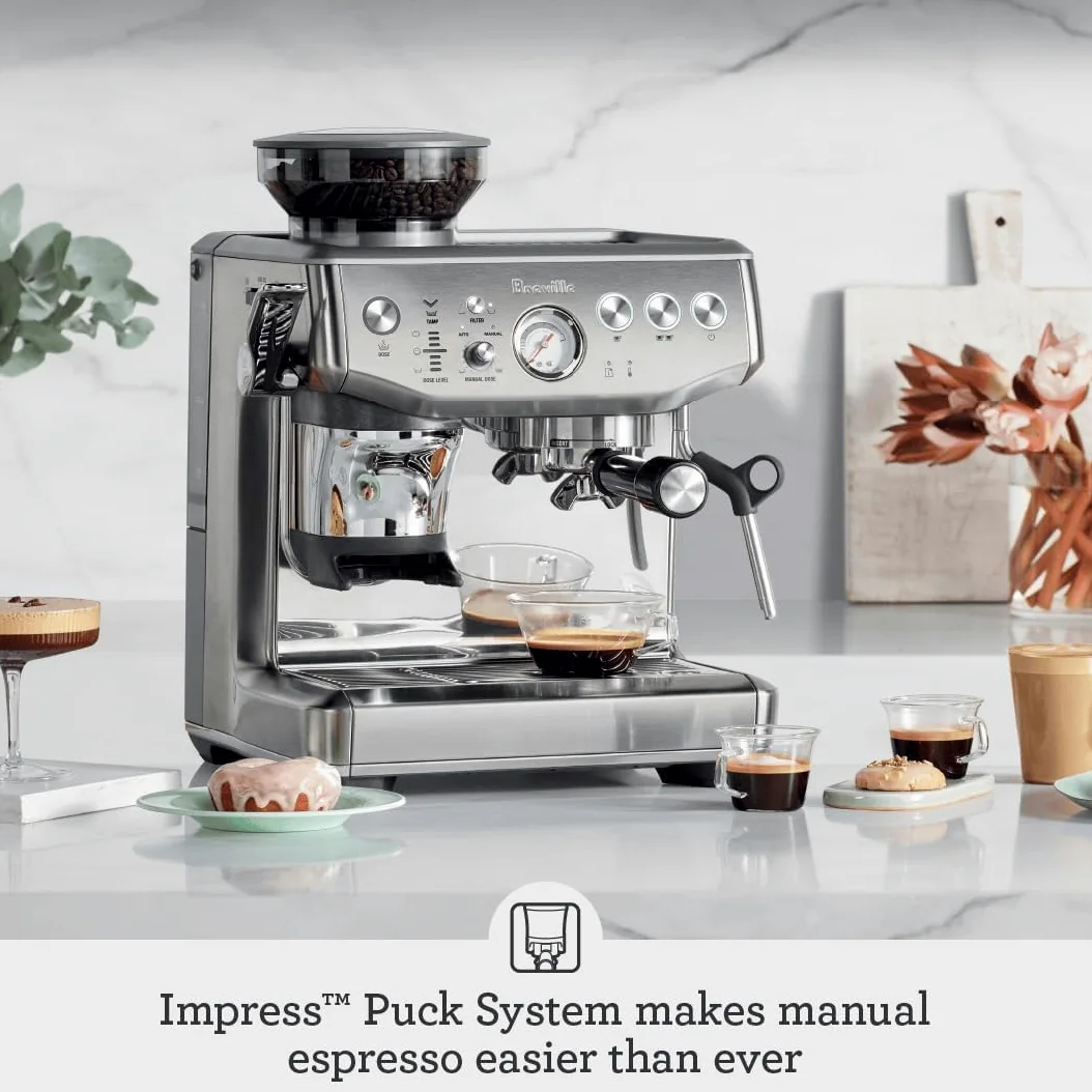 Breville Barista Express® Impress BES876BSS - Macchina da caffè in acciaio INOX spazzolato