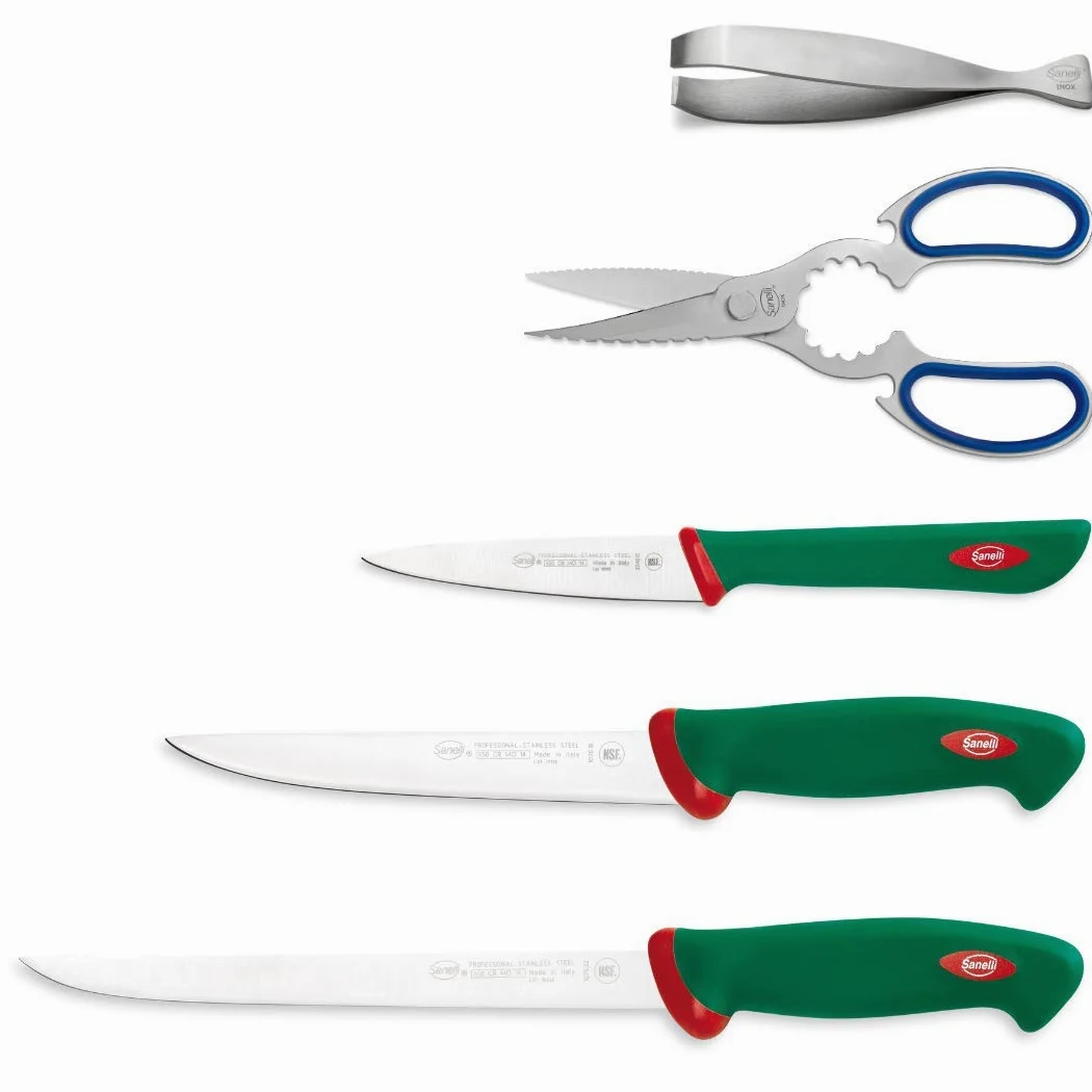 Set 5 pezzi lavorazione PESCE Premana Professional Rotolo Cuoco