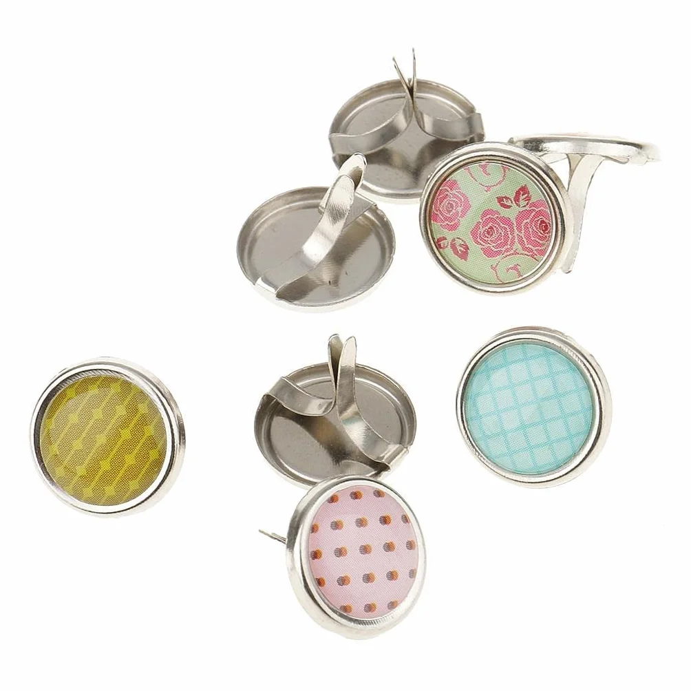 zalati Spille a spacco per carta in metallo, 200 pezzi, testa rotonda per scrapbooking, arte, fai da te, progetti di carta - bronzo