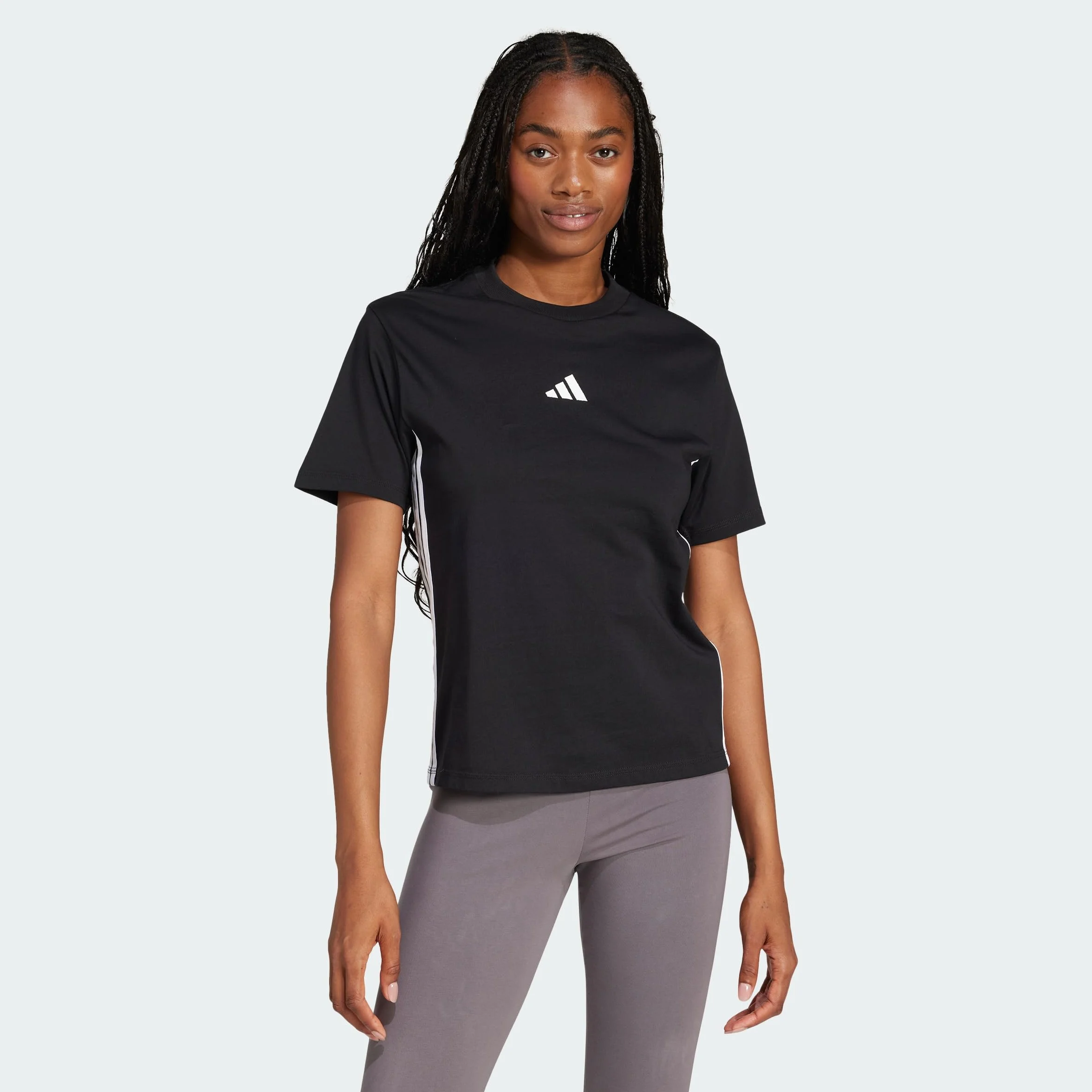 adidas Women Essentials Maglietta Cotone 3 Strisce
