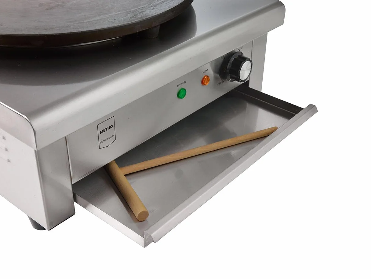 Crepiera Elettrica METRO Professional GCP1040 3000W 40cm Acciaio Inox Ghisa 50-300°C