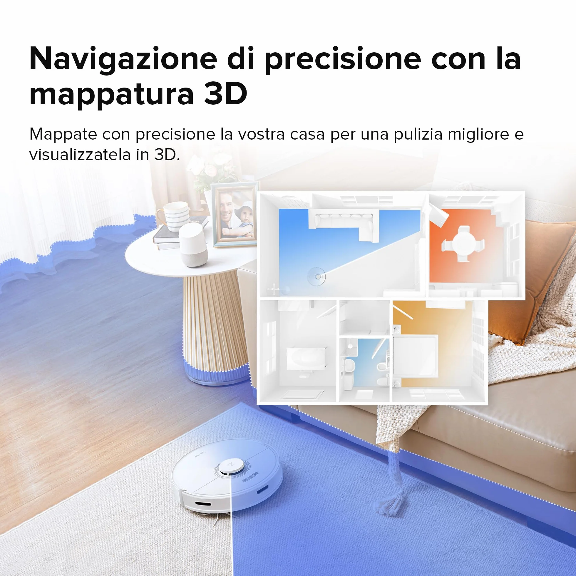 Roborock Q7 Max Robot Aspirapolvere, Serbatoi d'acqua Controllati Elettricamente, Controllo APP, Bianco (Ricondizionato)