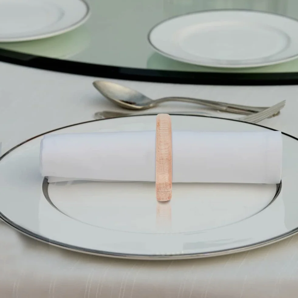 WEBEEDY 10 portatovaglioli in legno fatti a mano con animali marini, decorazione da tavolo per matrimoni, feste, centrotavola, decorazione