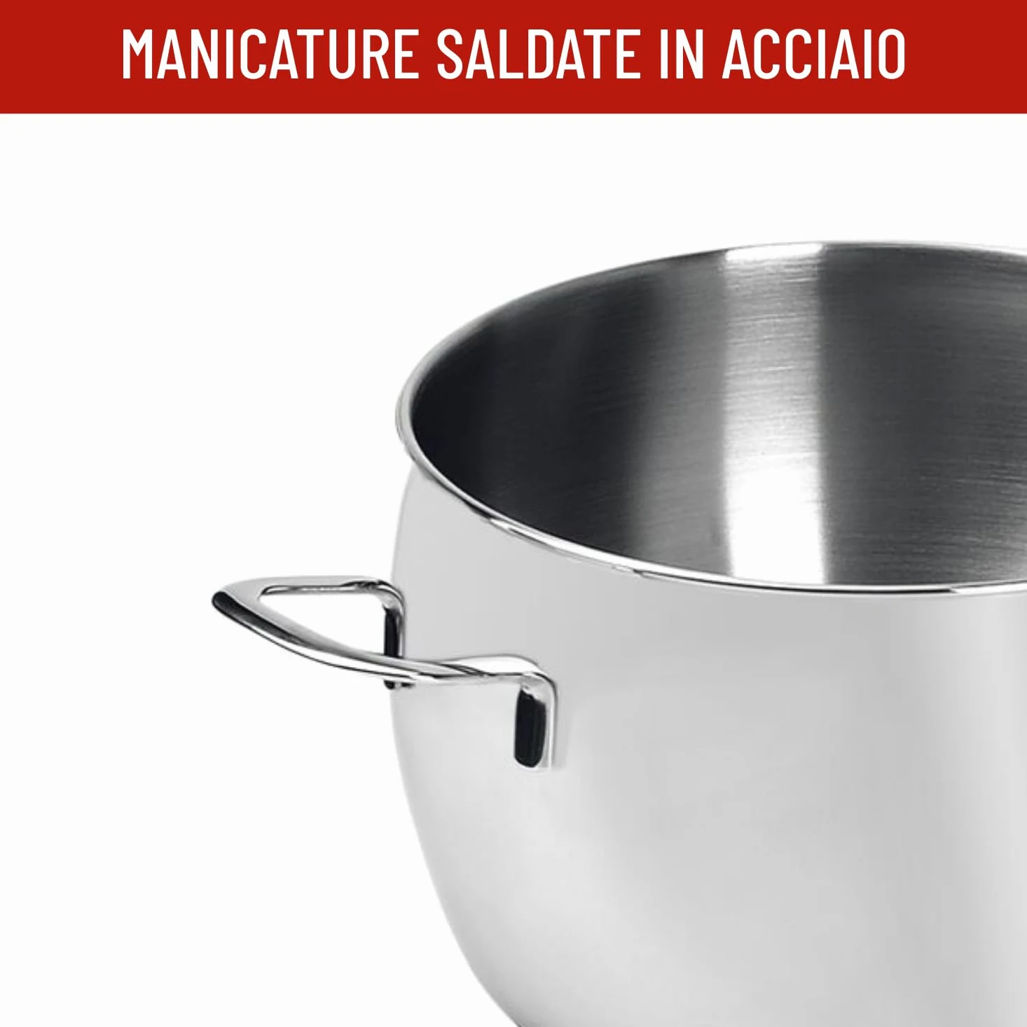 Lagostina Euforia Set di Pentole Induzione, Gas e Forno in Acciaio Inox 18/10, 10 Pezzi, Fondo Lagoseal Plus, Batteria di Pentole con 3 Casseruole, 2 Pentole, Bollilatte, 4 Coperchi