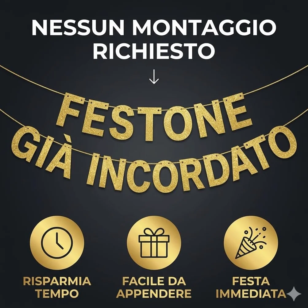 18° Compleanno Striscione "La Tua Adolescenza È Scaduta" Oro Glitterato – Decorazioni Compleanno Divertenti, Gadget & Regali per Lei e Lui
