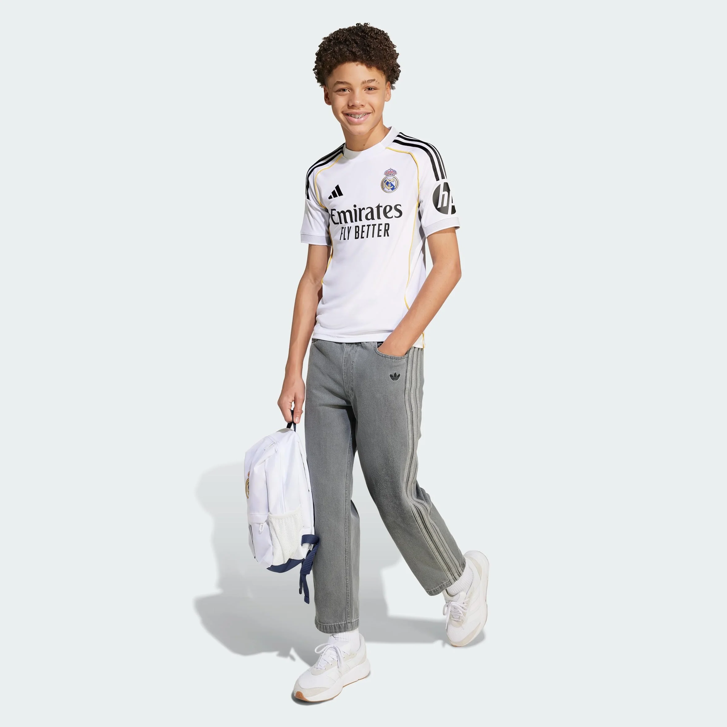 Adidas Real Madrid Home T-Shirt Unisex Bambini Ragazzi