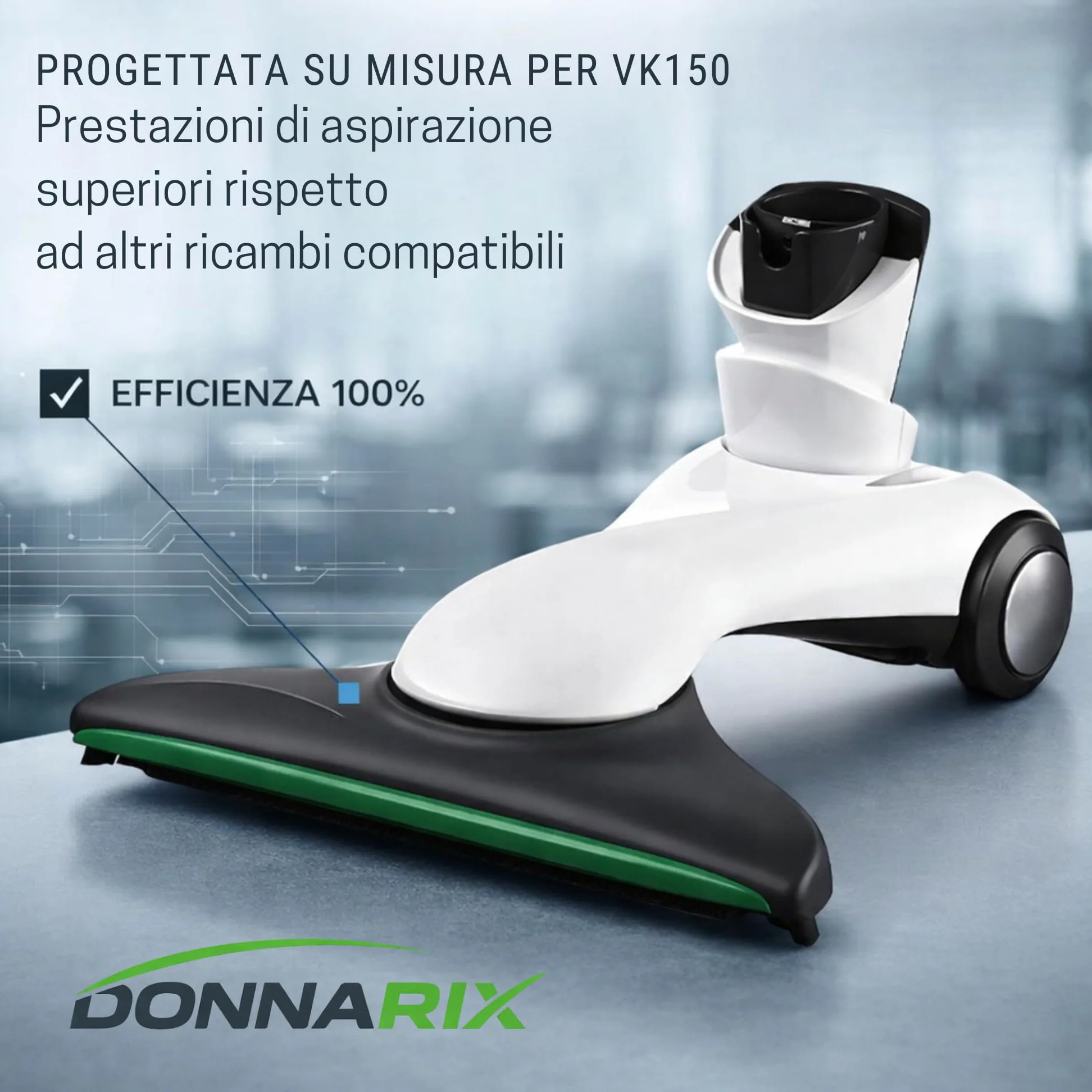 Aspirapolvere Folletto VK150 Nuovo con HD50 + 6 Sacchetti COMPATIBILI + Tubi Con Vari Accessori - Filtro Alta Capacità, Silenzioso, Casa Pulita e Aria Sana