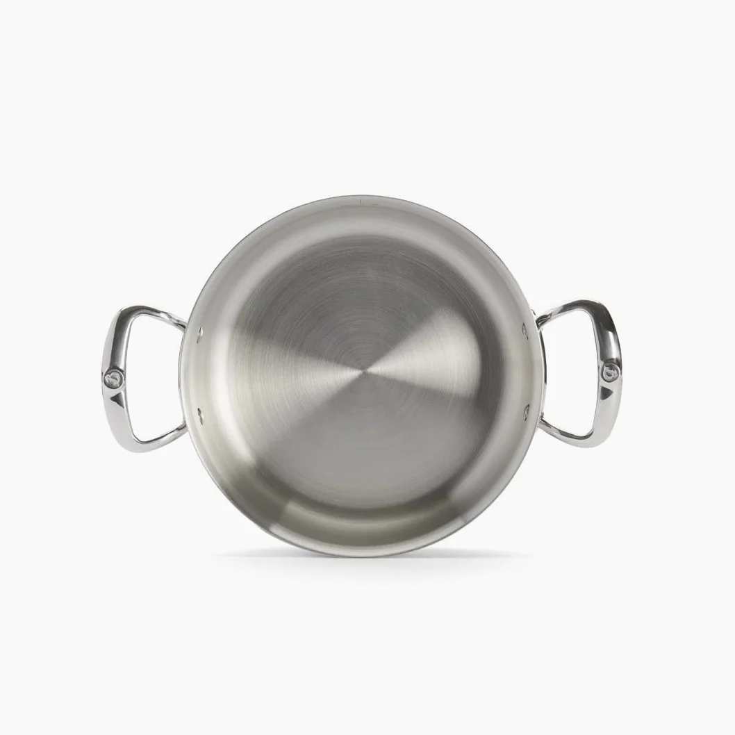 De Buyer 3741.24, Pentola sauté con Coperchio Affinity, 24 cm, Acciaio Inossidabile, Nero, Ciano, Magenta, Giallo