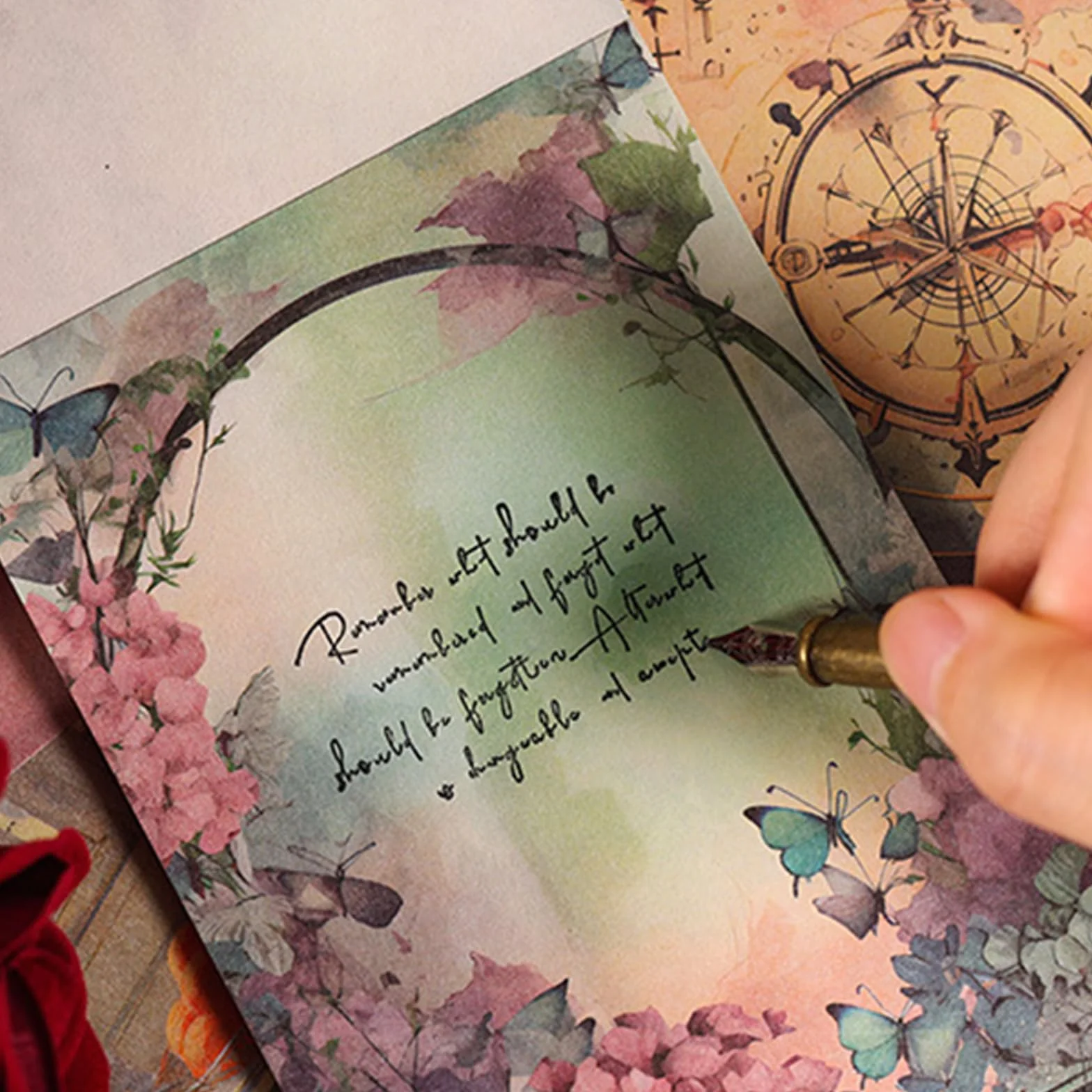 Carta Scrapbooking Floreale 100 Fogli 14x10cm Riso per Decoupage Vintage Junk Journal