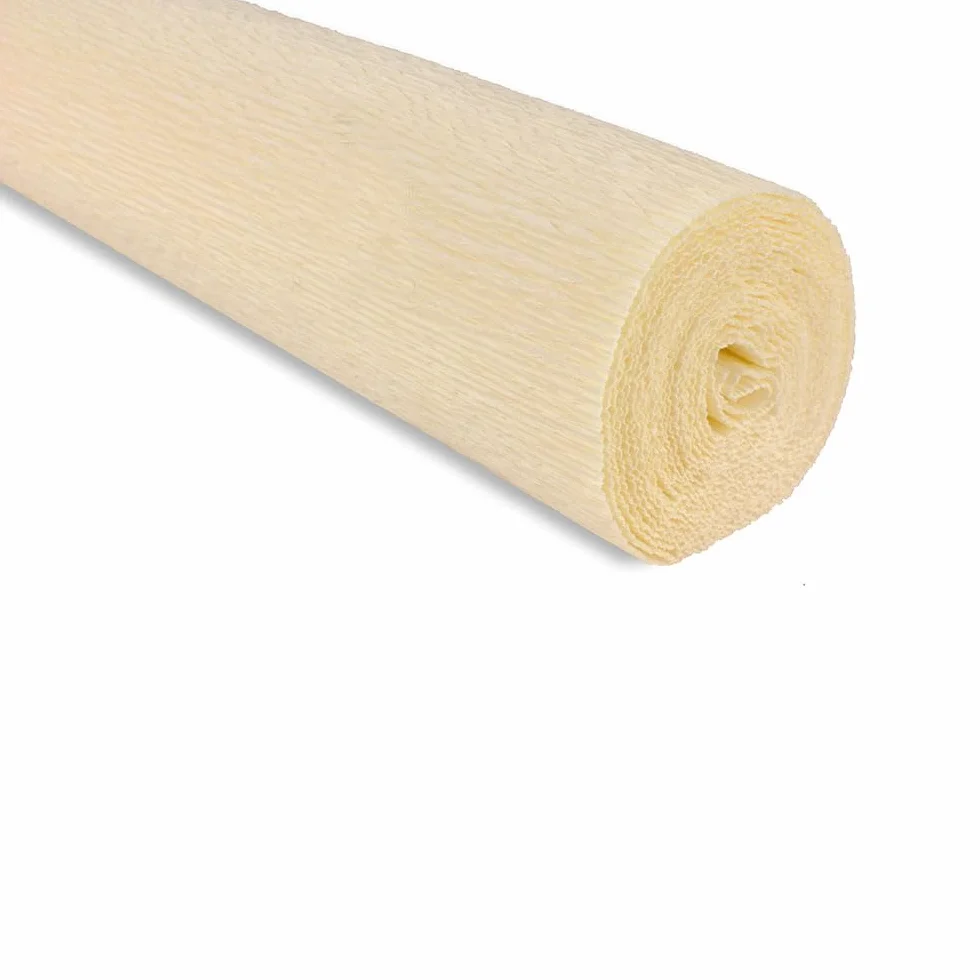 FloristryWarehouse Rotolo di carta crespa 180 g 50 x 250 cm vaniglia