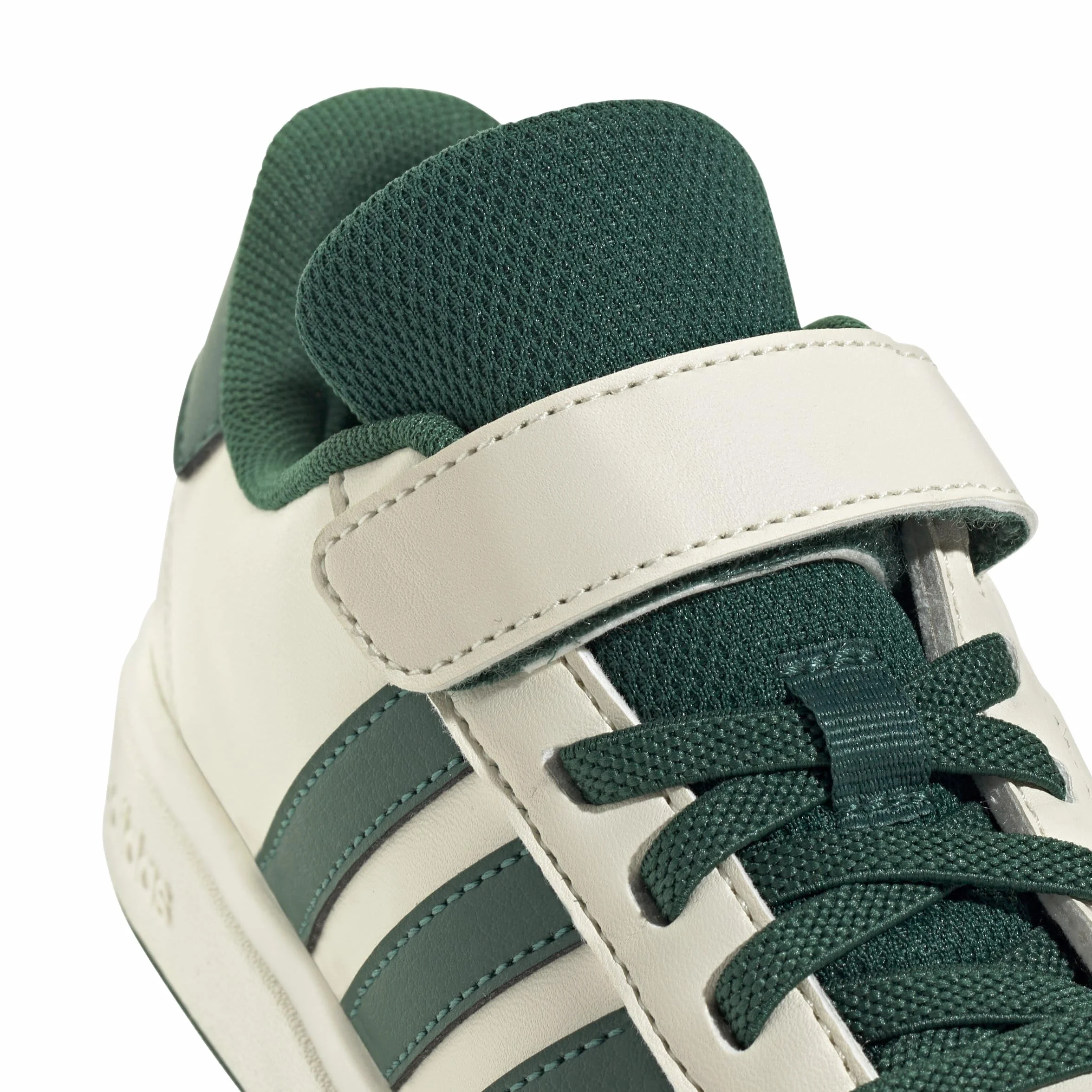 Adidas Unisex - Bambini Grand Court 2.0 Shoes Children, off White/Collegiate Green/Core Black, 34 EU