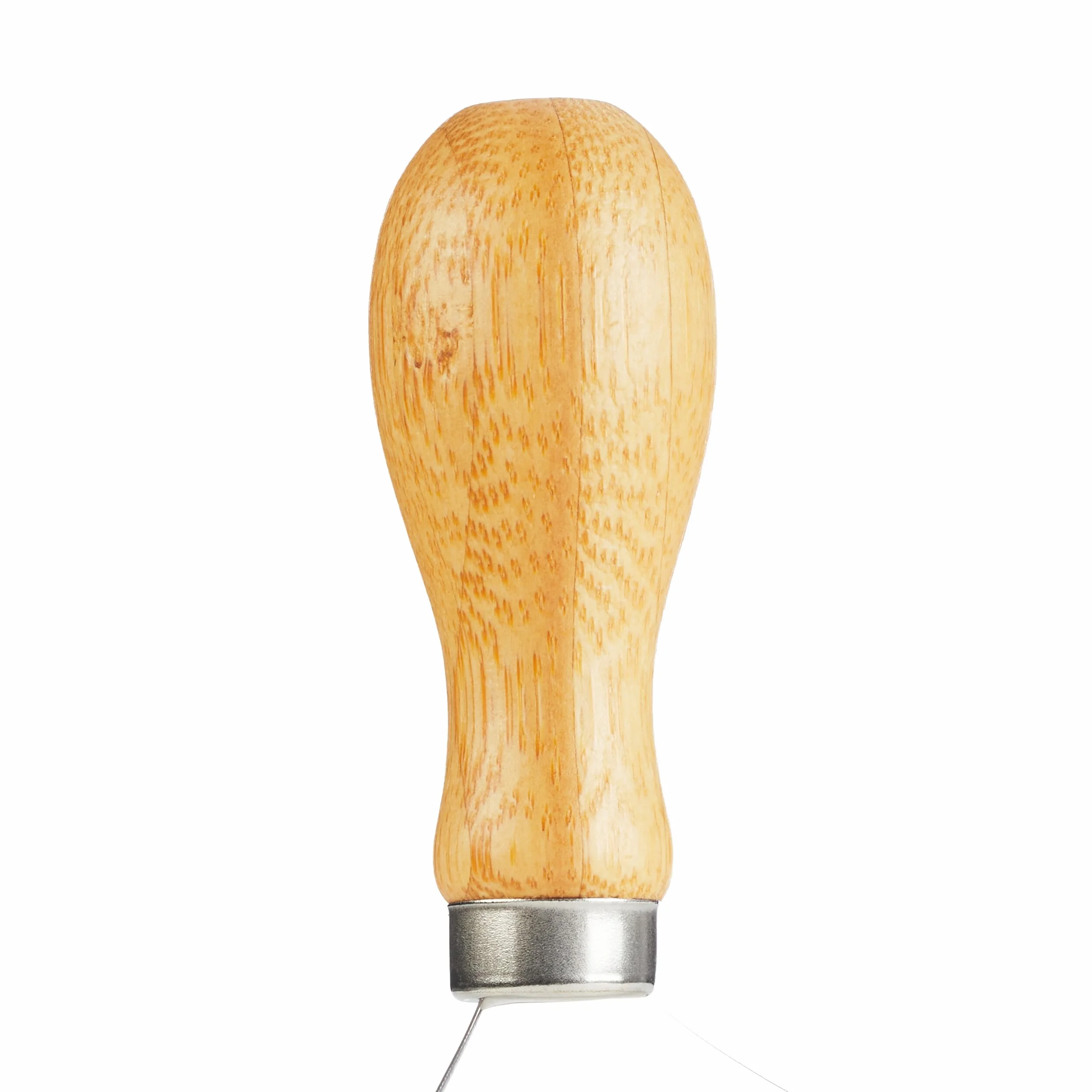 Relaxdays Mezzaluna con Tagliere 20 x 20 cm, Coltello a Monolama Trita Erbe, Acciaio Inox e bambù, Naturale Argentato