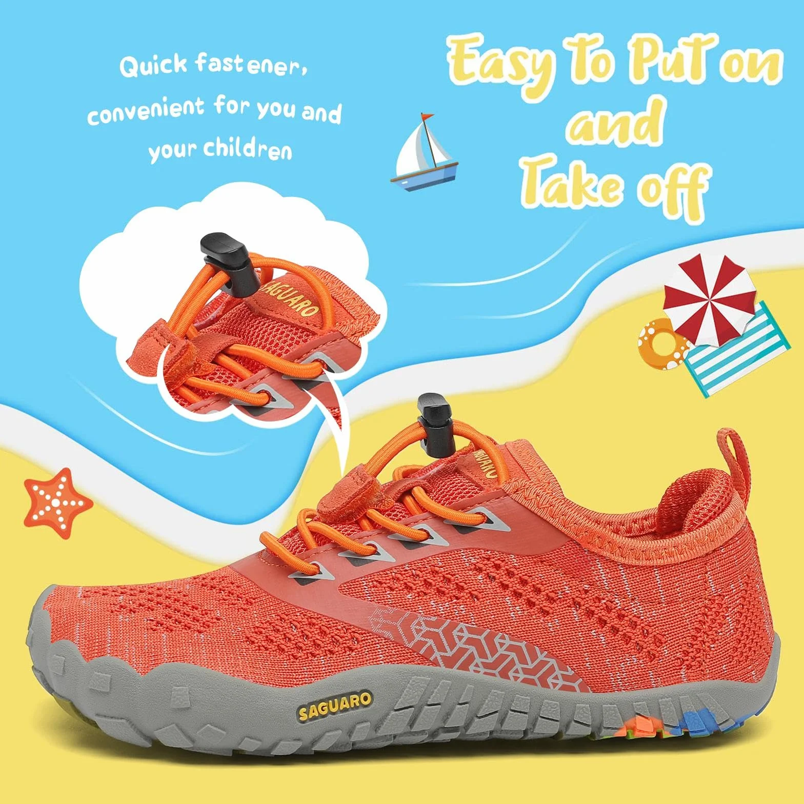 Saguaro Scarpe da Trail Bambini Ragazze Sportive Traspiranti Antiscivolo