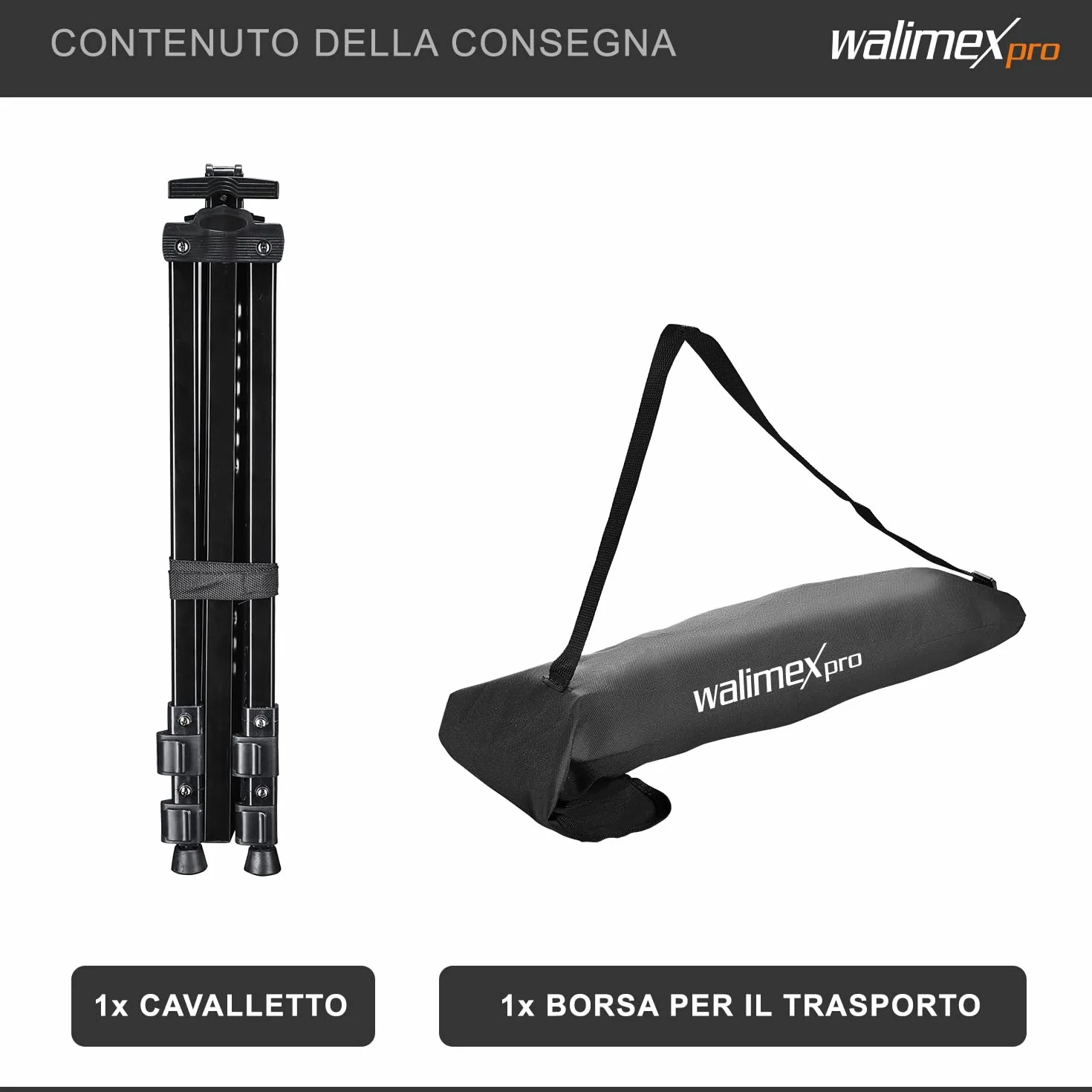 Walimex pro easel XL 60-180cm alluminio cavalletto da studio da tavolo da campo per tele 140x4cm 6kg vassoio supporto colori pennelli borsa