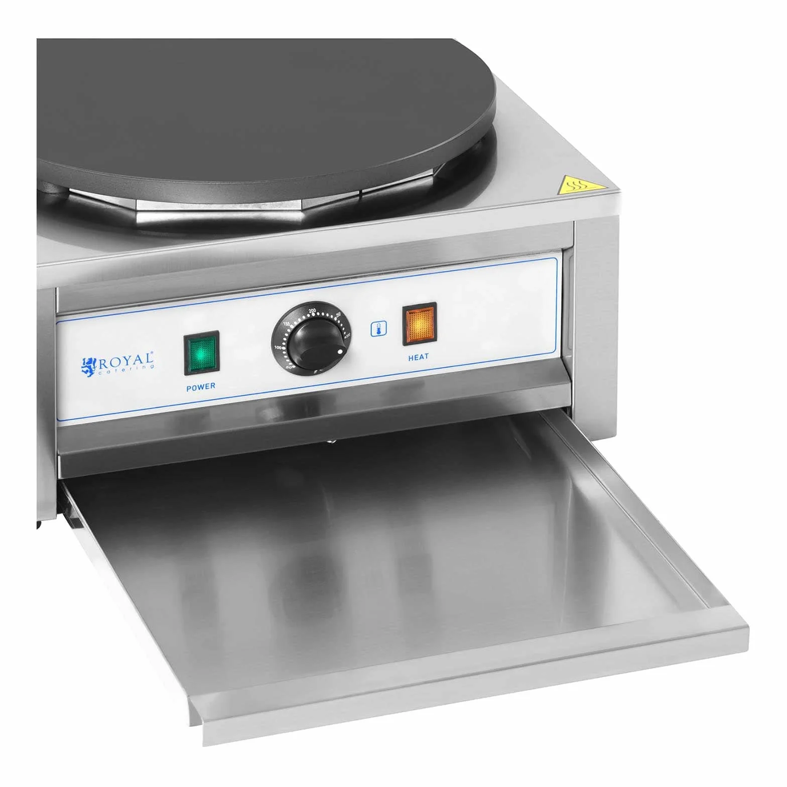 Royal Catering Crepiera Elettrica Con Piastra Macchina Per Cialde RC-CMS01 Acciaio inossidabile 0-300 °C 3000 W