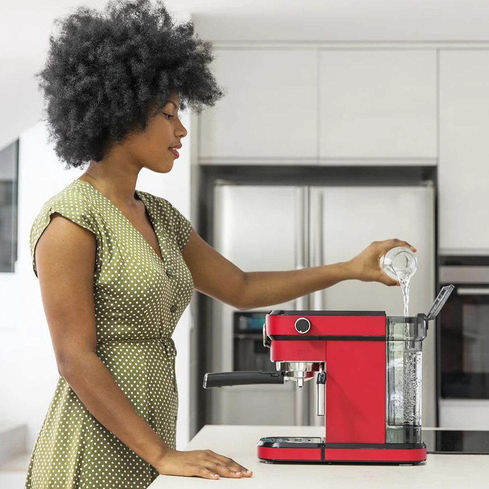 Cecotec Macchina da caffè Cafelizzia 790 Shiny Pro per espresso e cappuccino. Manometro, 1350 W, Sistema Thermoblock, 20 bar, Modalità per 1 e 2 caffè, vaporizzatore orientabile, serbatoio da 1,2L