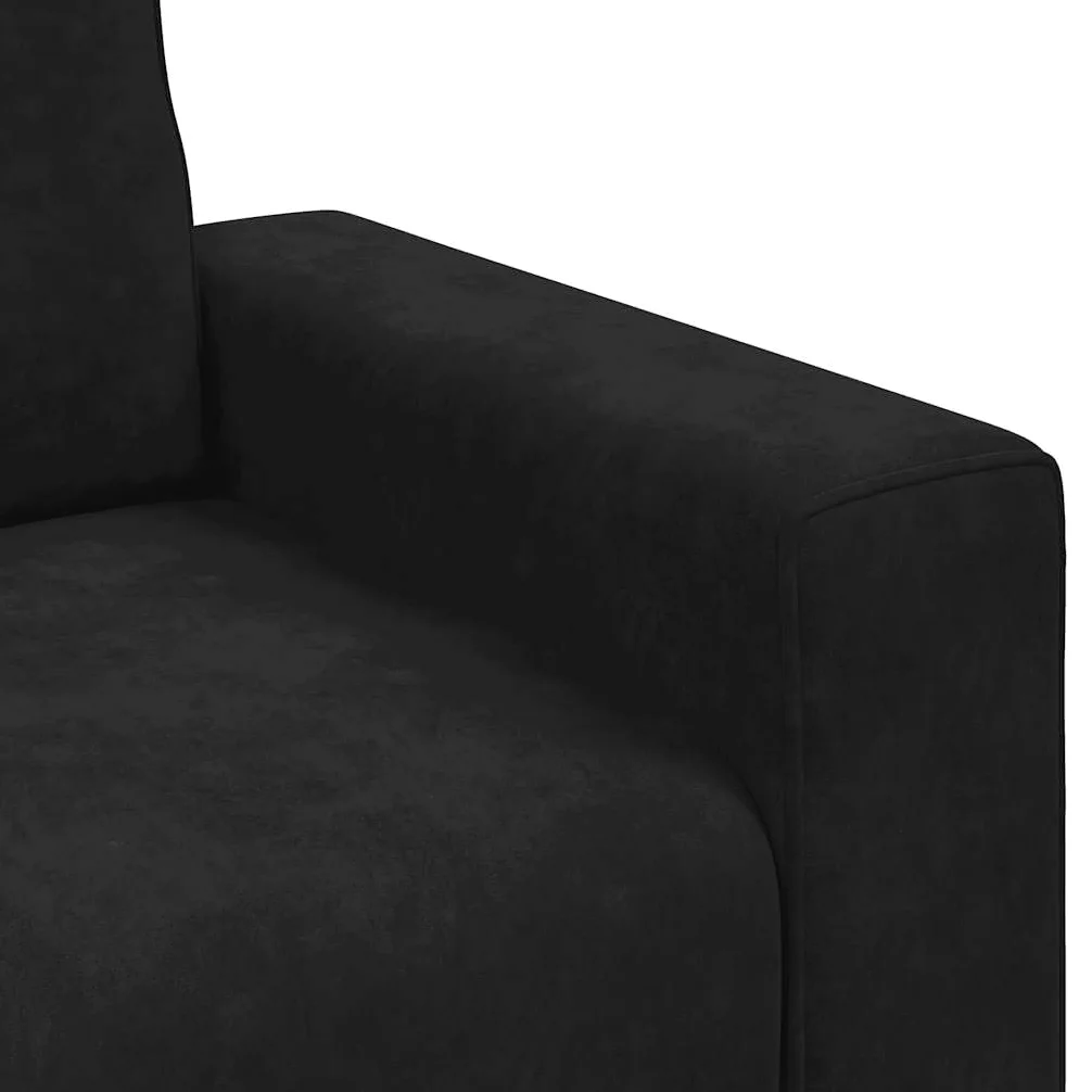 vidaXL Divano Sedia Nero 100x77x82 cm Velluto, Divano Singolo, Divano Comfort, Sedia TV, Divano, Divano Seduta, Divano Relax, Divano per Il Tempo Libero