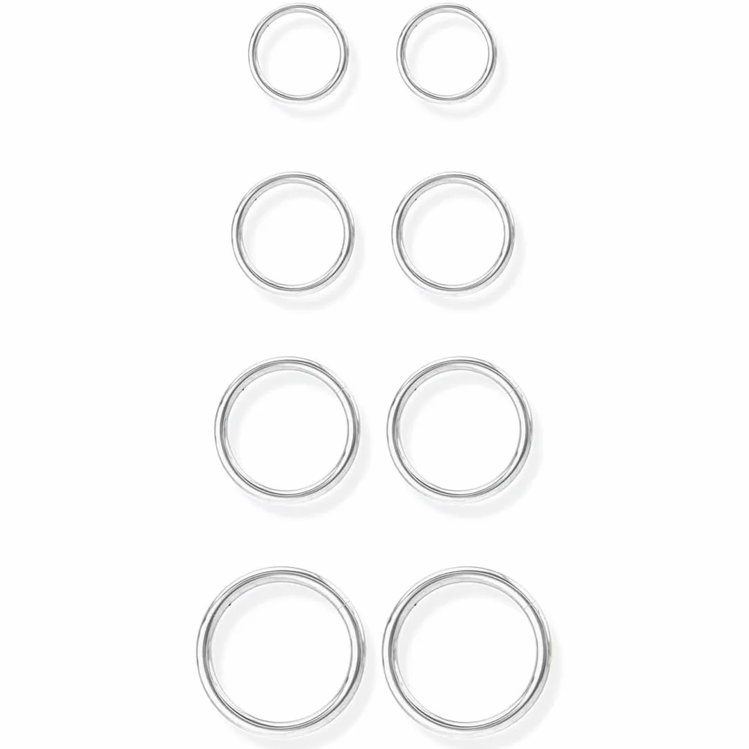 Titanio Ipoallergenico Piercing Naso Anello 6MM 8MM 10MM 12MM Septum Orecchio Cartilagine Trago Helix Nostril