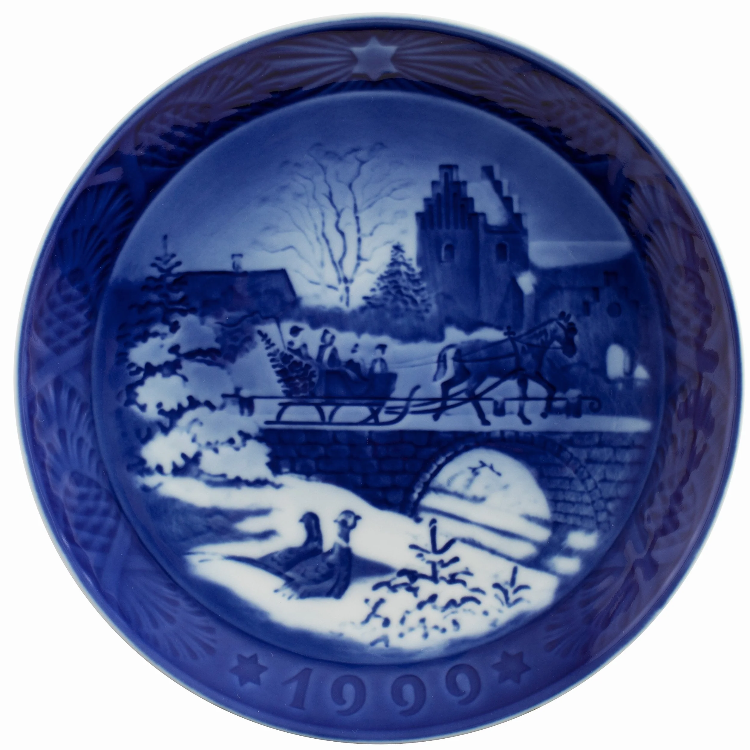 ROYAL COPENHAGEN PIATTO DI NATALE 1999 ORIGINALE PORCELLANA PRIMA SCELTA