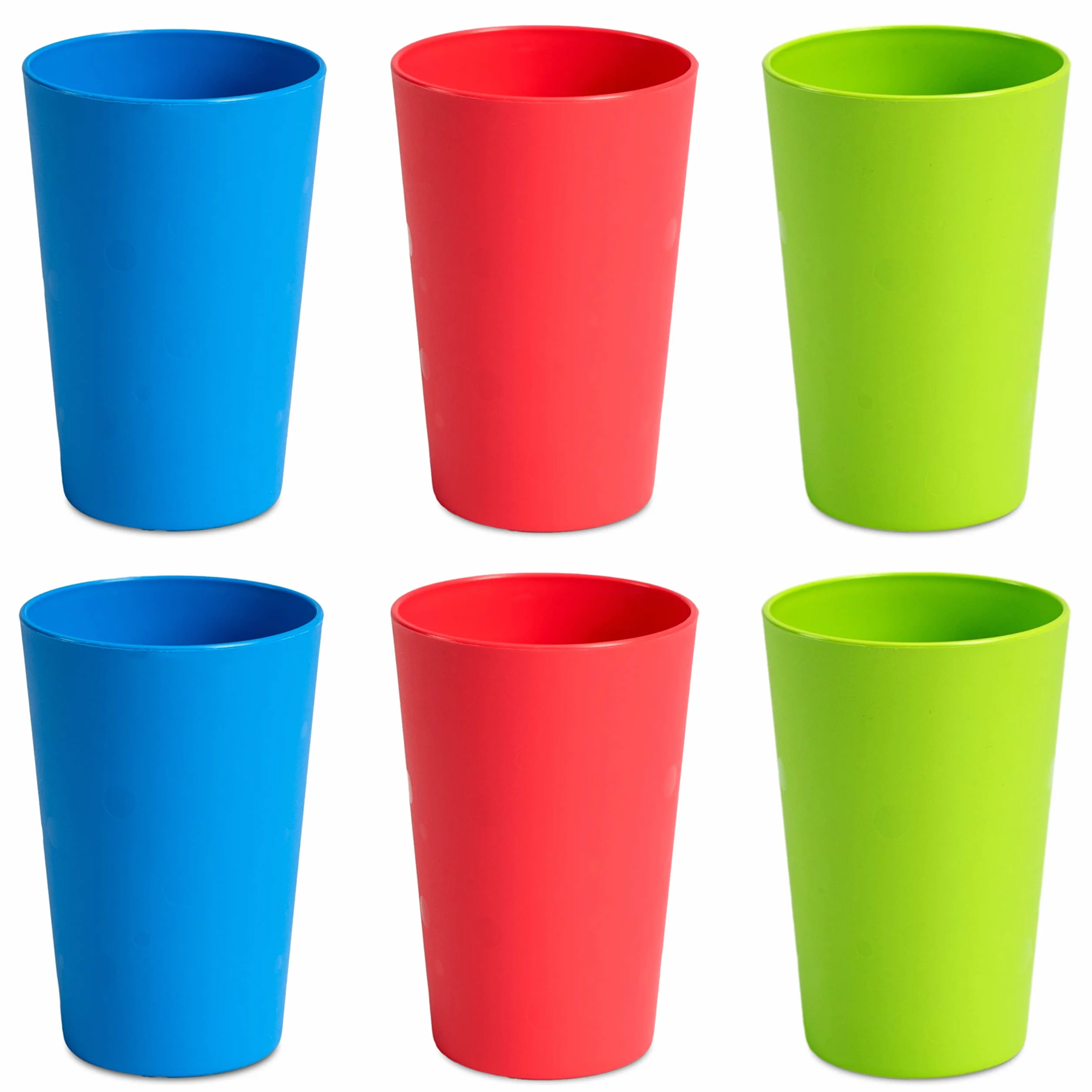 Hausfelder Set 6 bicchieri infrangibili riutilizzabili 275 ml plastica rigida