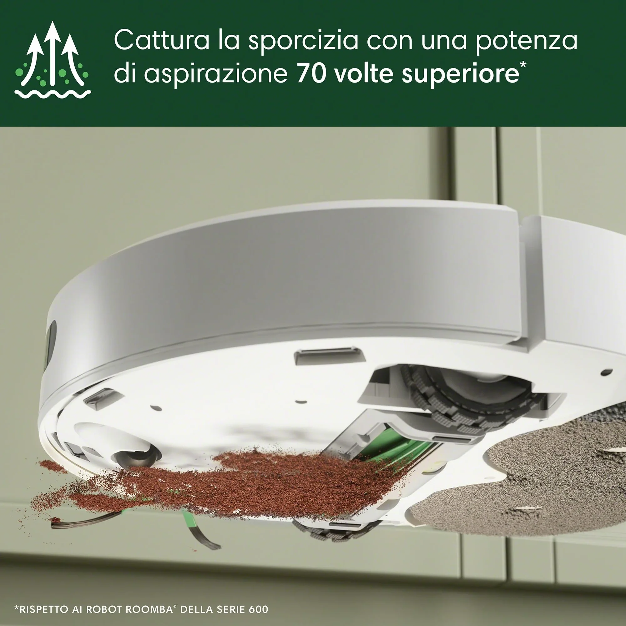 iRobot Roomba Plus 405 Combo + Stazione AutoWash, Robot Aspirapolvere Lavapavimenti, LiDAR, Rilevamento Tappeti, Previsione Pulizia Pavimento, DualClean, SmartScrub, Controllo Vocale e App, Bianco