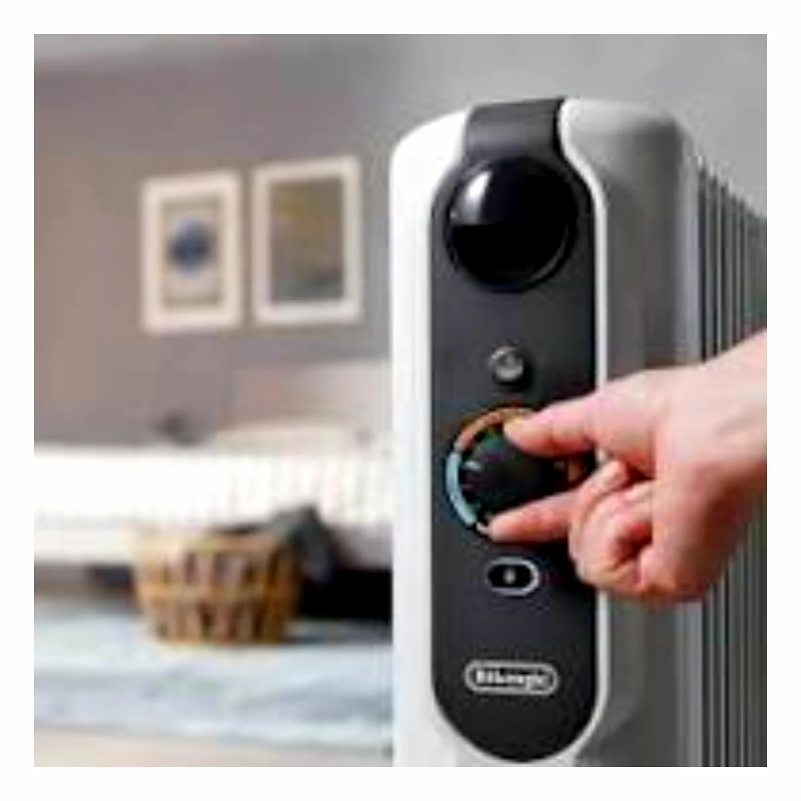 De'Longhi RadiaS Easytronic TRRS1225, Radiatore Elettrico a Olio, Risparmia Energia, 12 Alette per Stanze fino a 75m³, 3 Zone Riscaldamento, Termostato di Sicurezza, Antigelo, Grigio