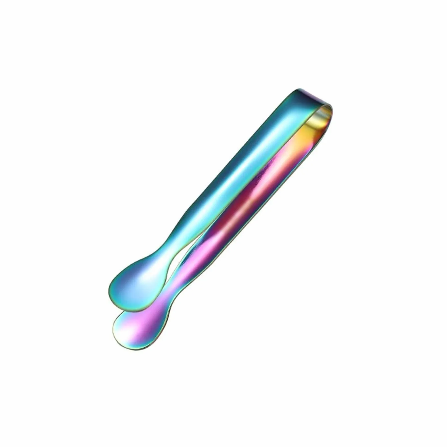 Pinza in Acciaio Inossidabile Multicolore Bar Cube Zucchero Morsetto per Ghiaccio Pinza per Ghiaccio Clip per Barbecue Pane Cibo Clip per Barbecue Utensili da Cucina