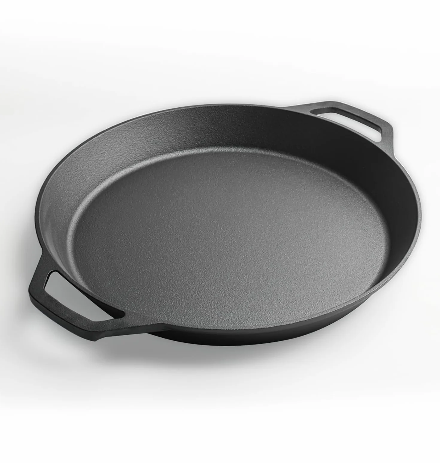 YYMIYU Padella extra large in ghisa pre-stagionata – doppia maniglia di assistenza – da utilizzare in forno, sul fornello, sulla griglia, commerciale o sopra un falò (61 cm)