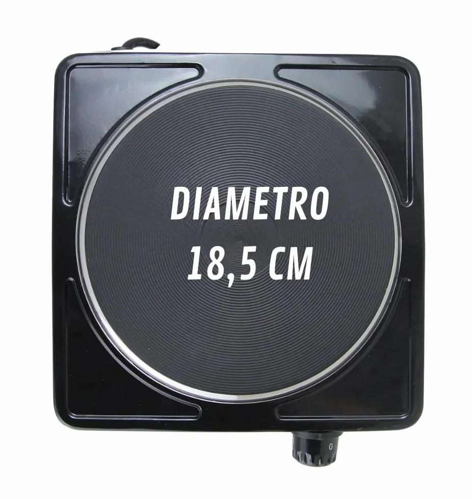 Fornello Elettrico Da Campeggio; 1500w 18,5 CM Da Campeggio; Fornello elettrico 1 piastra; Elettrico Portatile