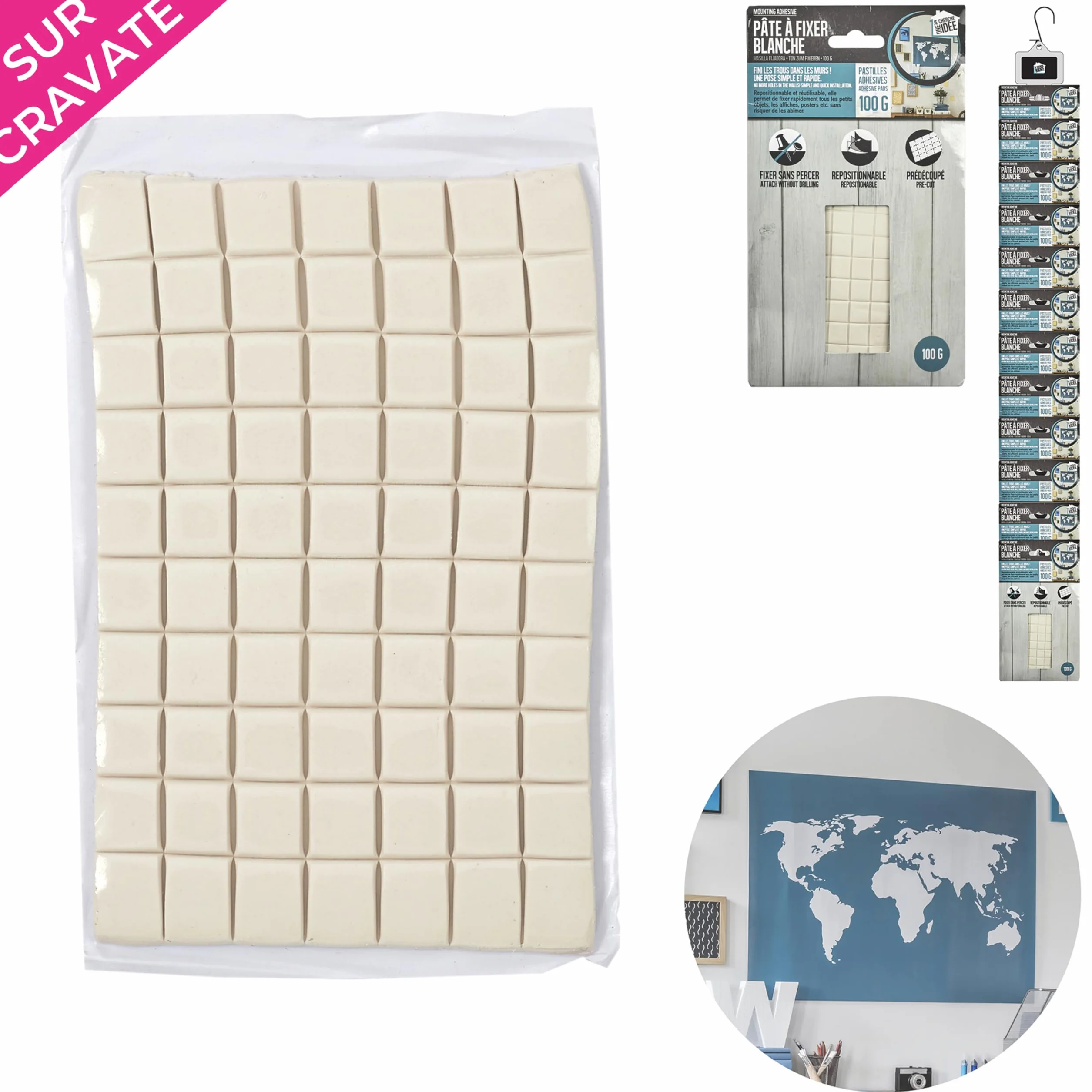 di8640 pasta para fijar – 100 gr, color blanco
