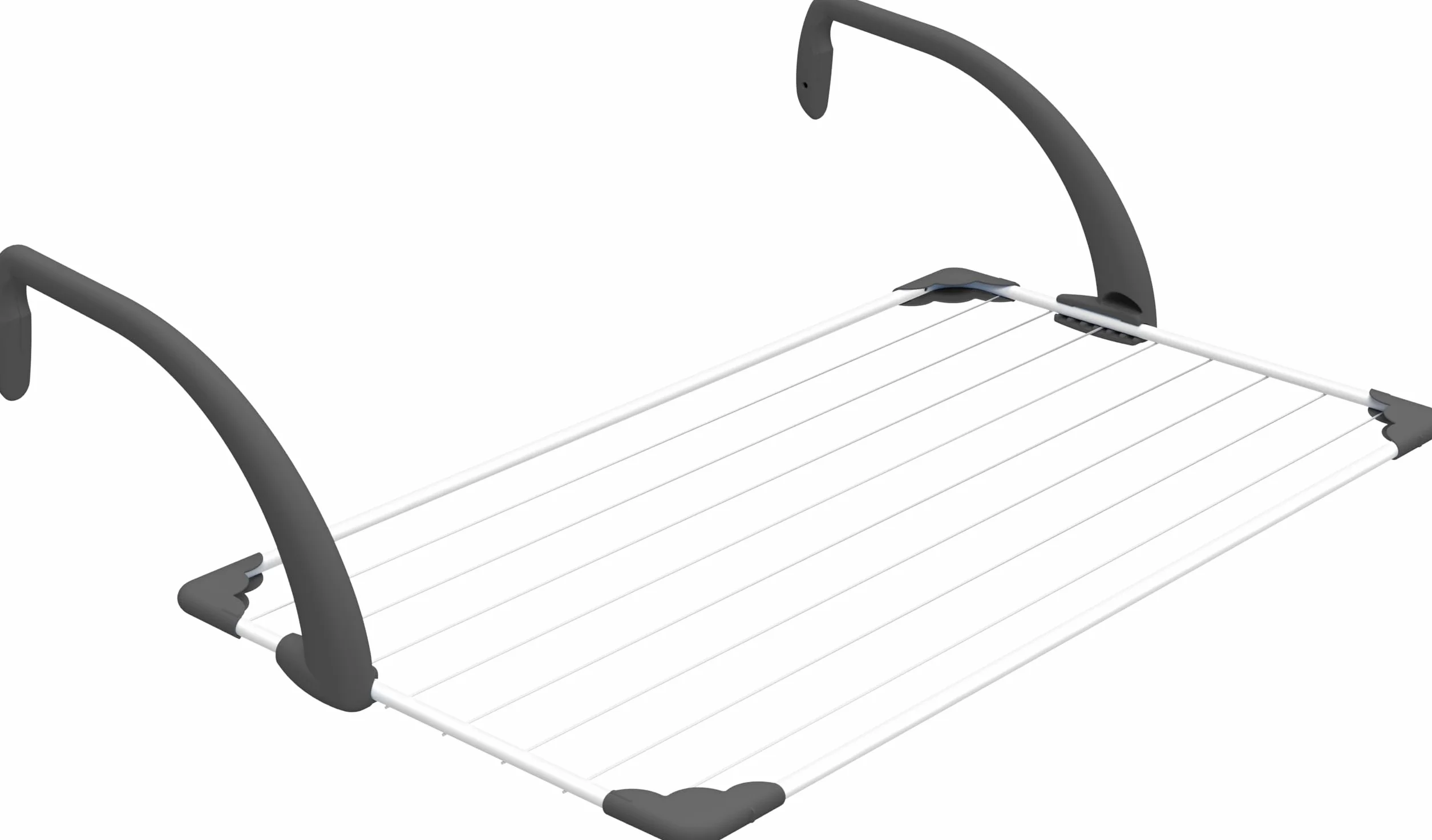 Vileda Brezza 100 | Stendibiancheria da balcone | Bracci super resistenti | Bracci regolabili| Facile da aprire e chiudere