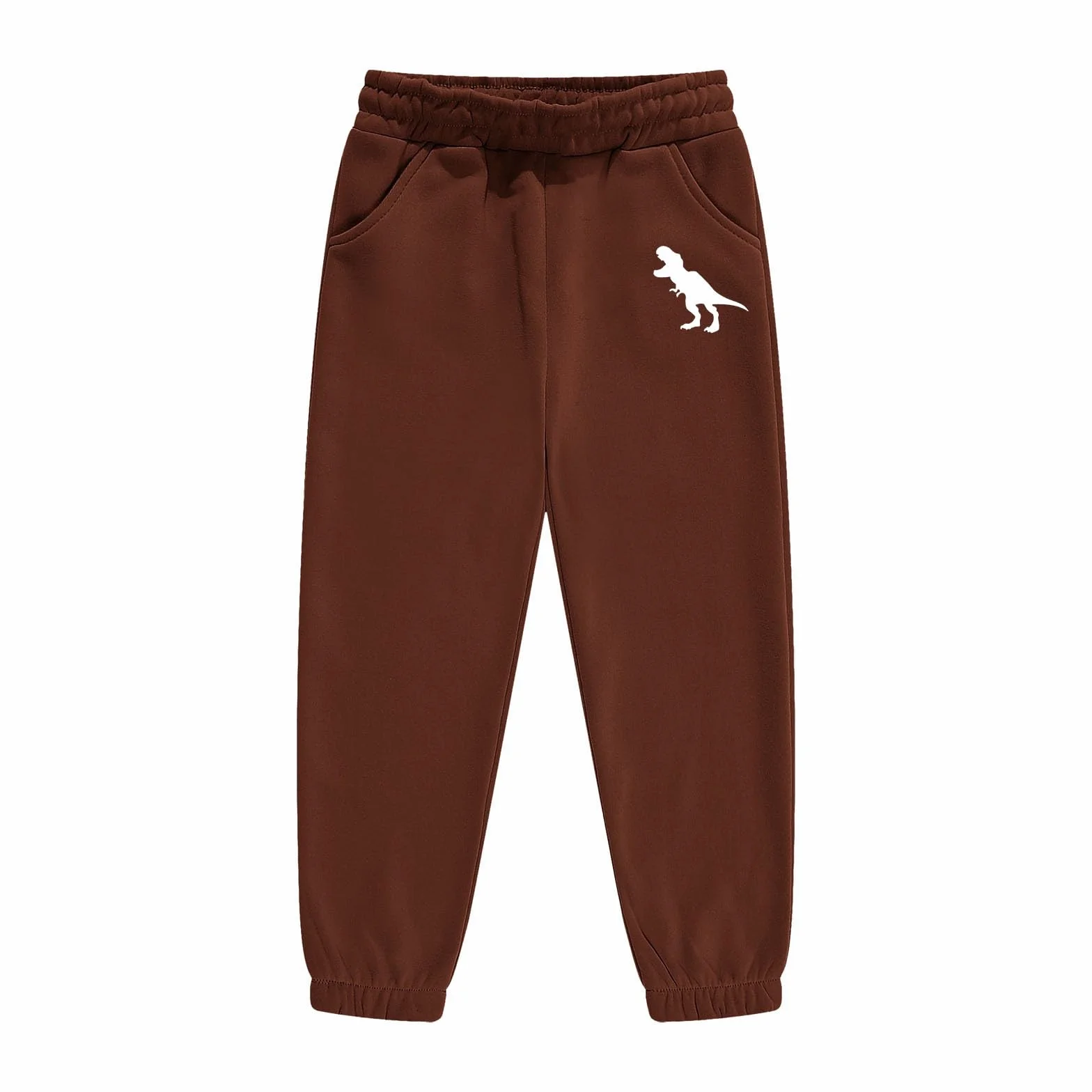 Pantaloni termici per bambini con coulisse, elasticizzati, pantaloni da jogging casual, 4-12 anni