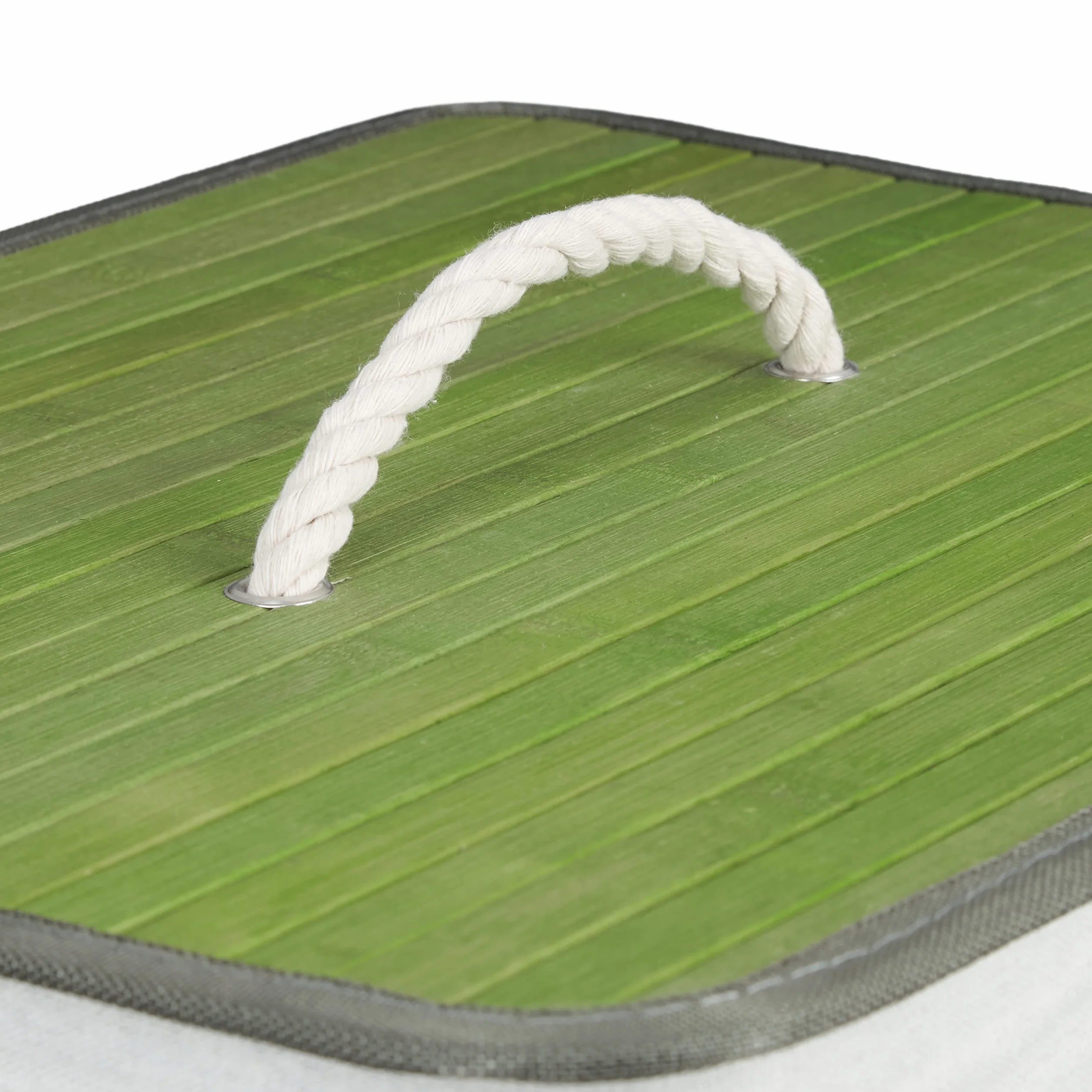 Relaxdays Cesto Portabiancheria con Coperchio, Bambù 83 L Cestino Rettangolare Pieghevole 65,5x43,5x33,5 cm, Verde