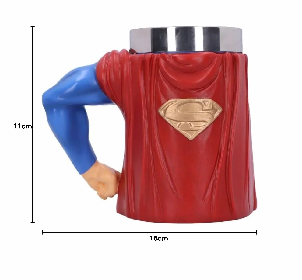 Nemesis Now Boccale con licenza ufficiale Superman Hero, blu, 16,3 cm