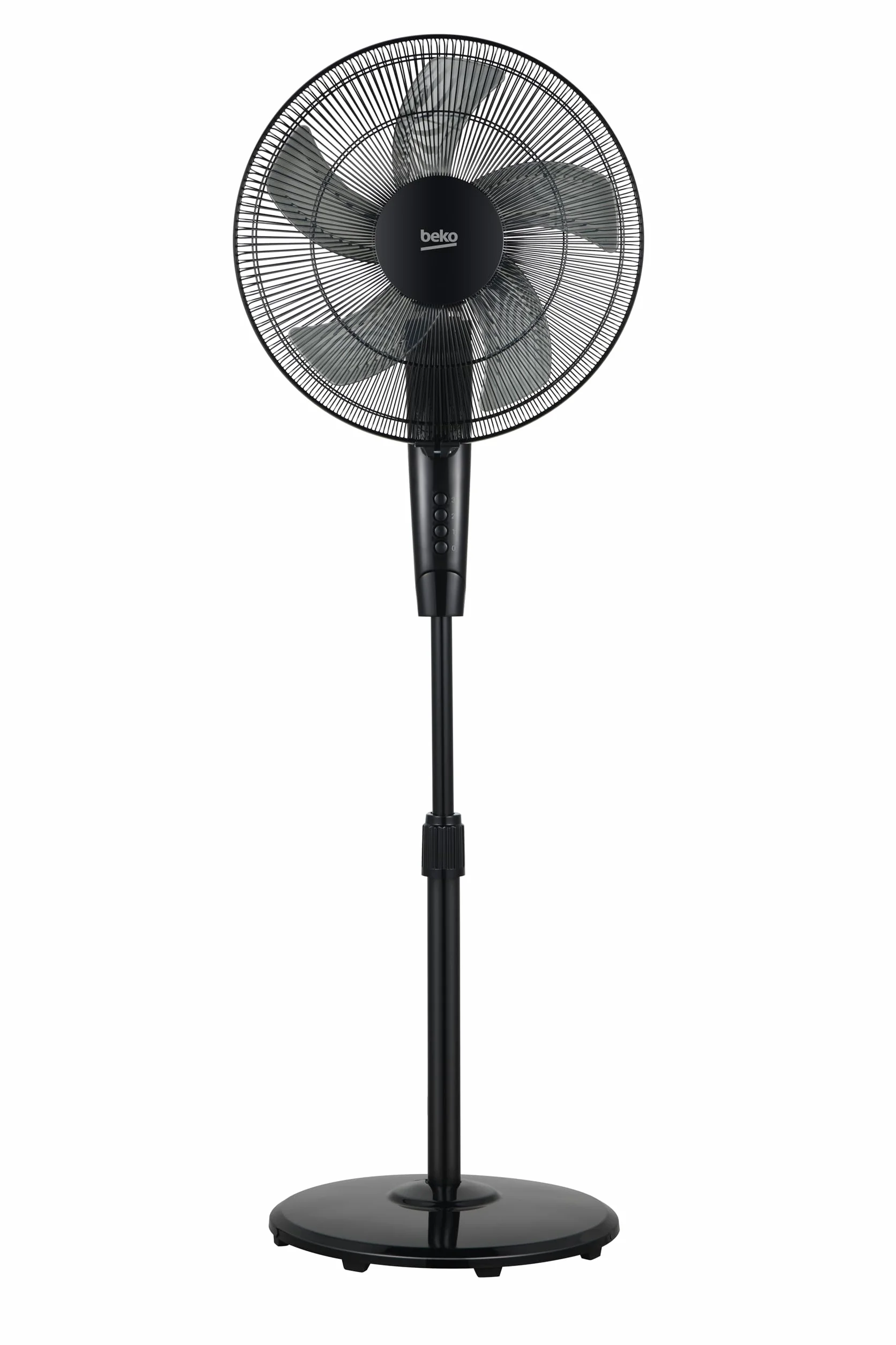 Beko - EFS5100B - Ventilatore a Piantana, 45 W, 3 Velocità, Altezza e Inclinazione Regolabile - Nero, 45,2 x 40 x 135 cm