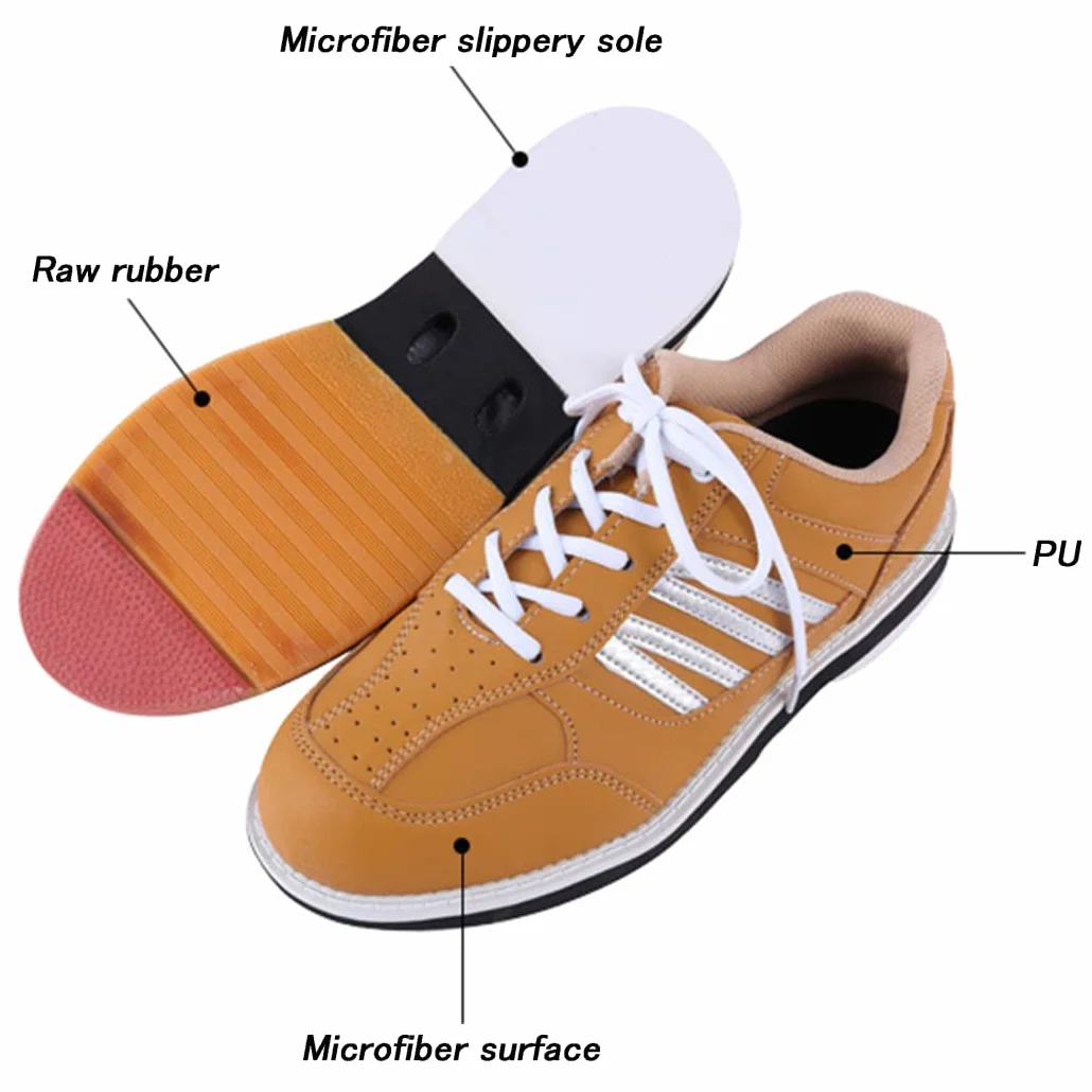 Scarpe da Bowling Professionali Traspiranti Antiscivolo Uomo